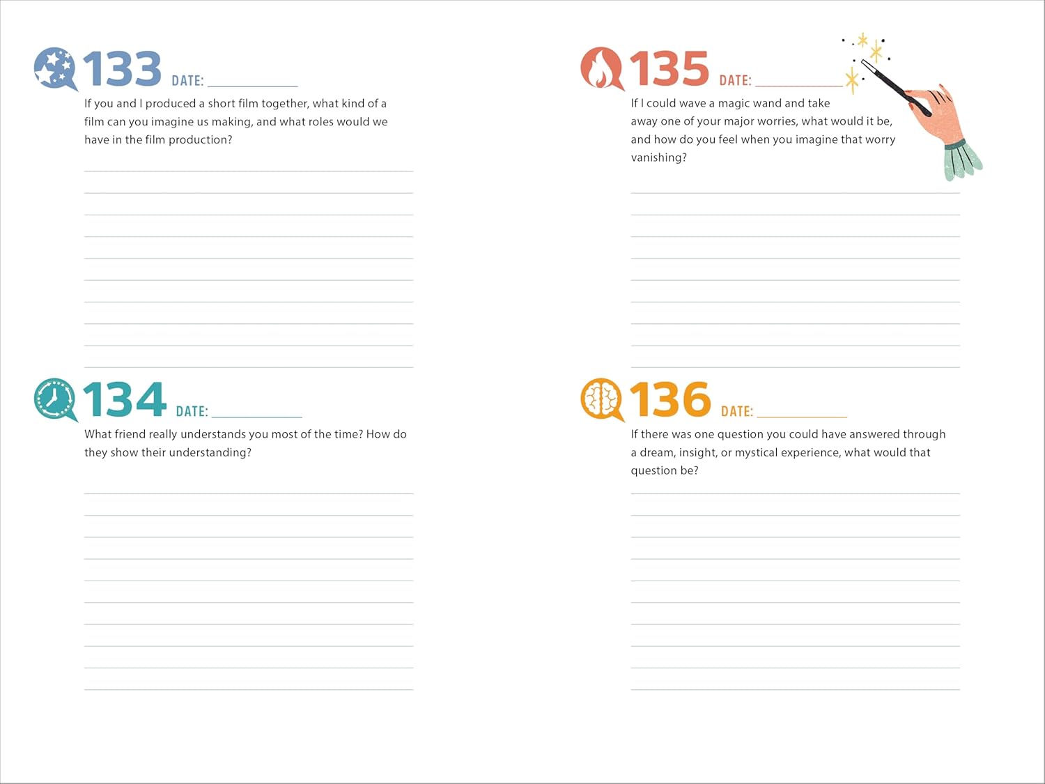 A Year of Us: A Couple's Journal: One Question a Day to Spark Fun and Meaningful Conversations (Question a Day Couple's Journal) - Image 3