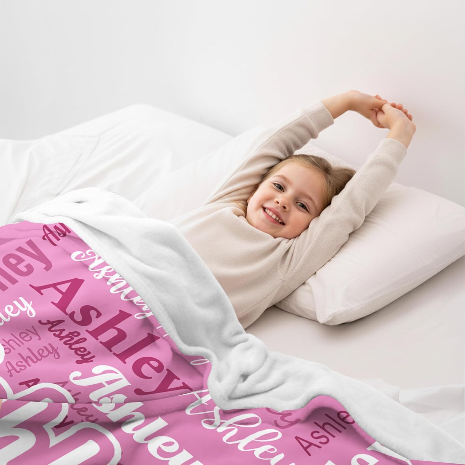 ThermoThrill Ships Next Day, Personalized Blanket for Girls Custom Blanket with Name Gifts for Teenage Girl Trendy Stuff Christmas Birthday Gifts for Grandkids - Image 2