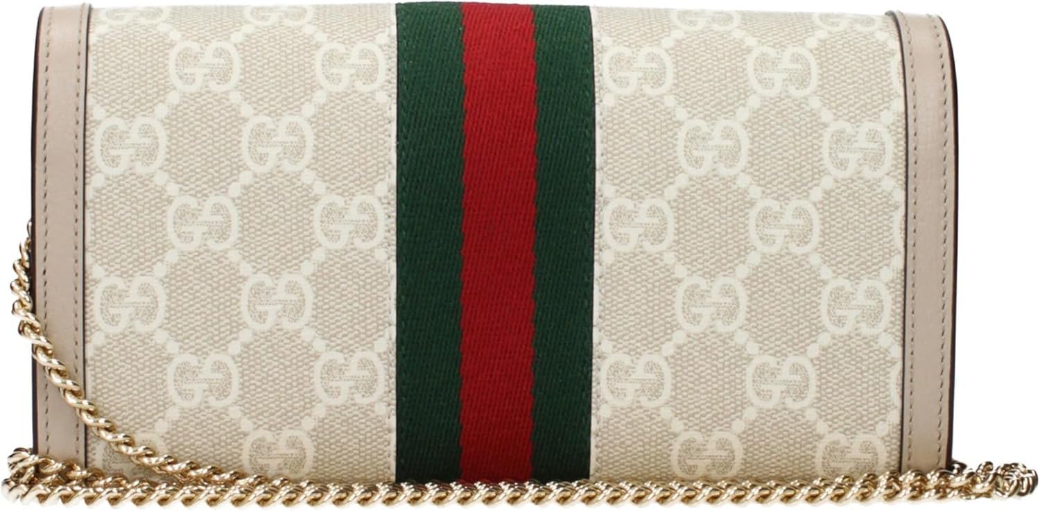 Gucci Women’s Ophidia GG Wallet-on-Chain – Style 772309 2ZGMN 9643 – GG Supreme Canvas & Leather Trim, Gold-Tone Hardware, Made in Italy - Image 2