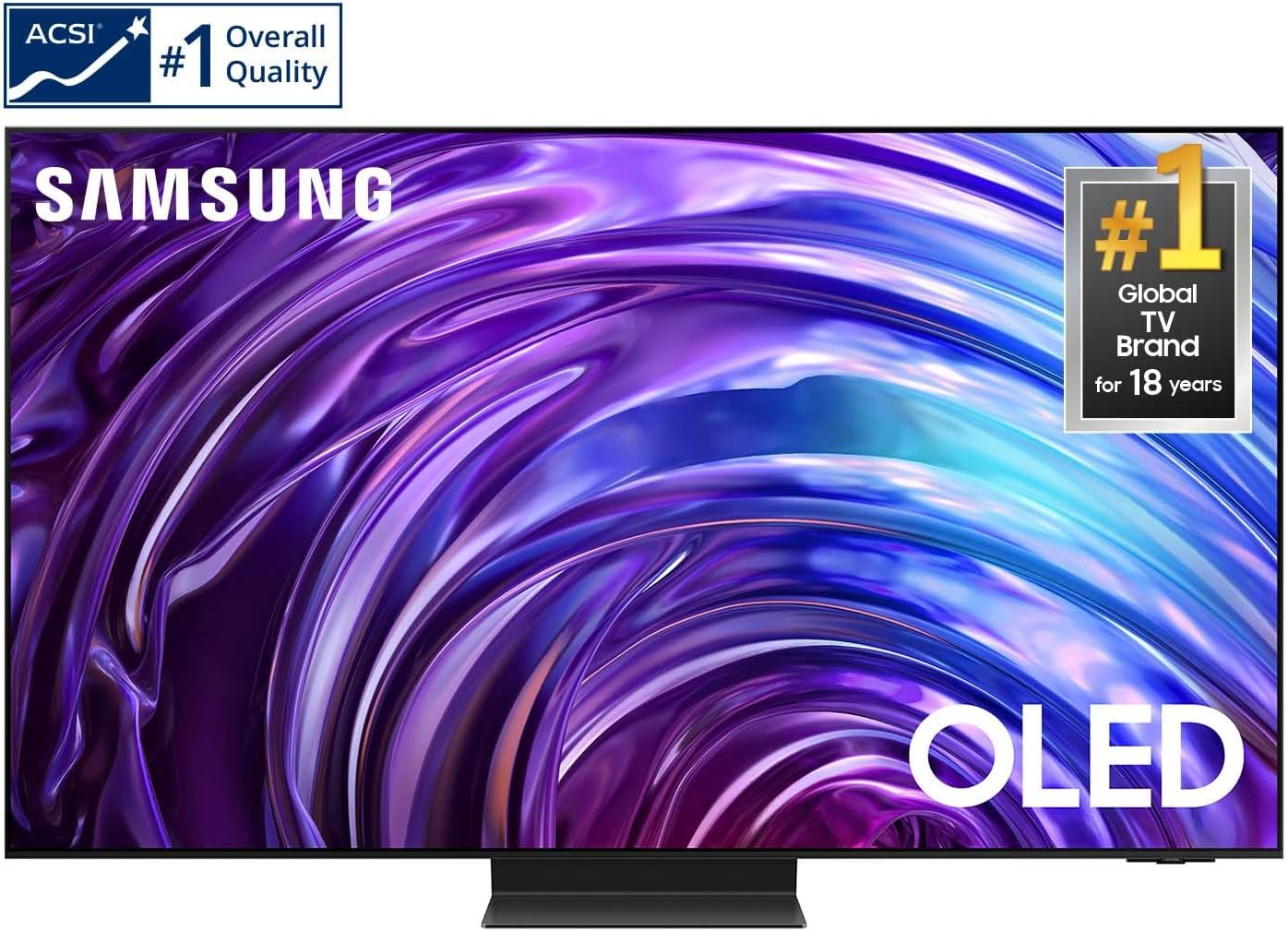Samsung 77-Inch Class OLED 4K S95DD Series HDR Pro Smart TV w/Dolby Atmos, Object Tracking Sound+, Motion Xcelerator, Real Depth Enhancer, 4K AI Upscaling, Alexa Built-in (QN77S95DD, 2024 Model)