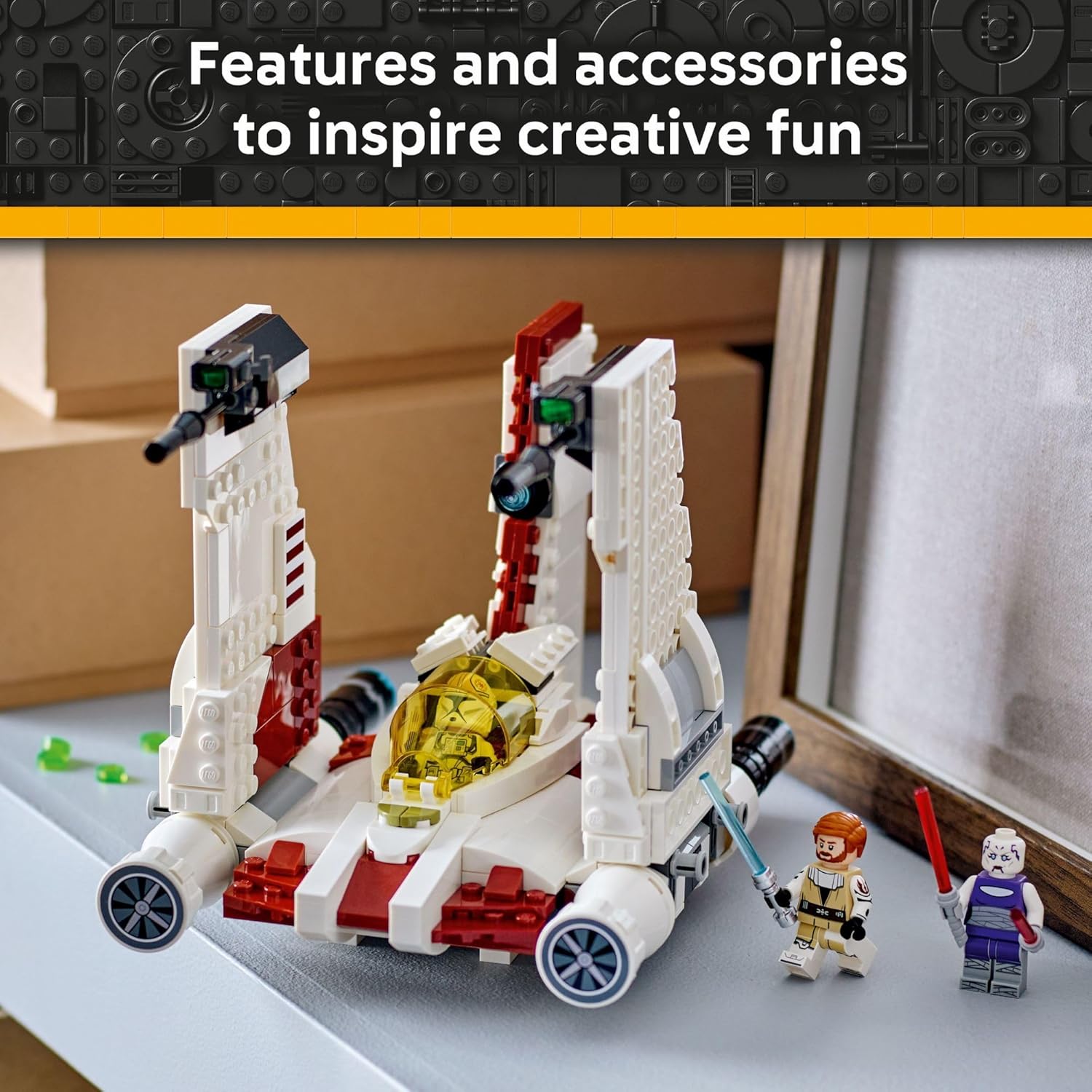 LEGO Star Wars: The Clone Wars V-19 Torrent Starfighter Building Toy - Pretend Play Set for Boys & Girls, Ages 9+ - Starship Model Kit W/ 3 Minifigures - Gift Idea for Birthdays - 75432 - Image 4