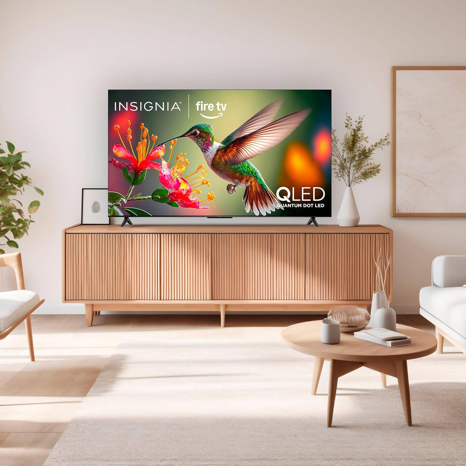 INSIGNIA 75-inch Class QF Series LED 4K UHD QLED Smart Fire TV with Alexa Voice Remote (NS75-UQFL26) - Image 2