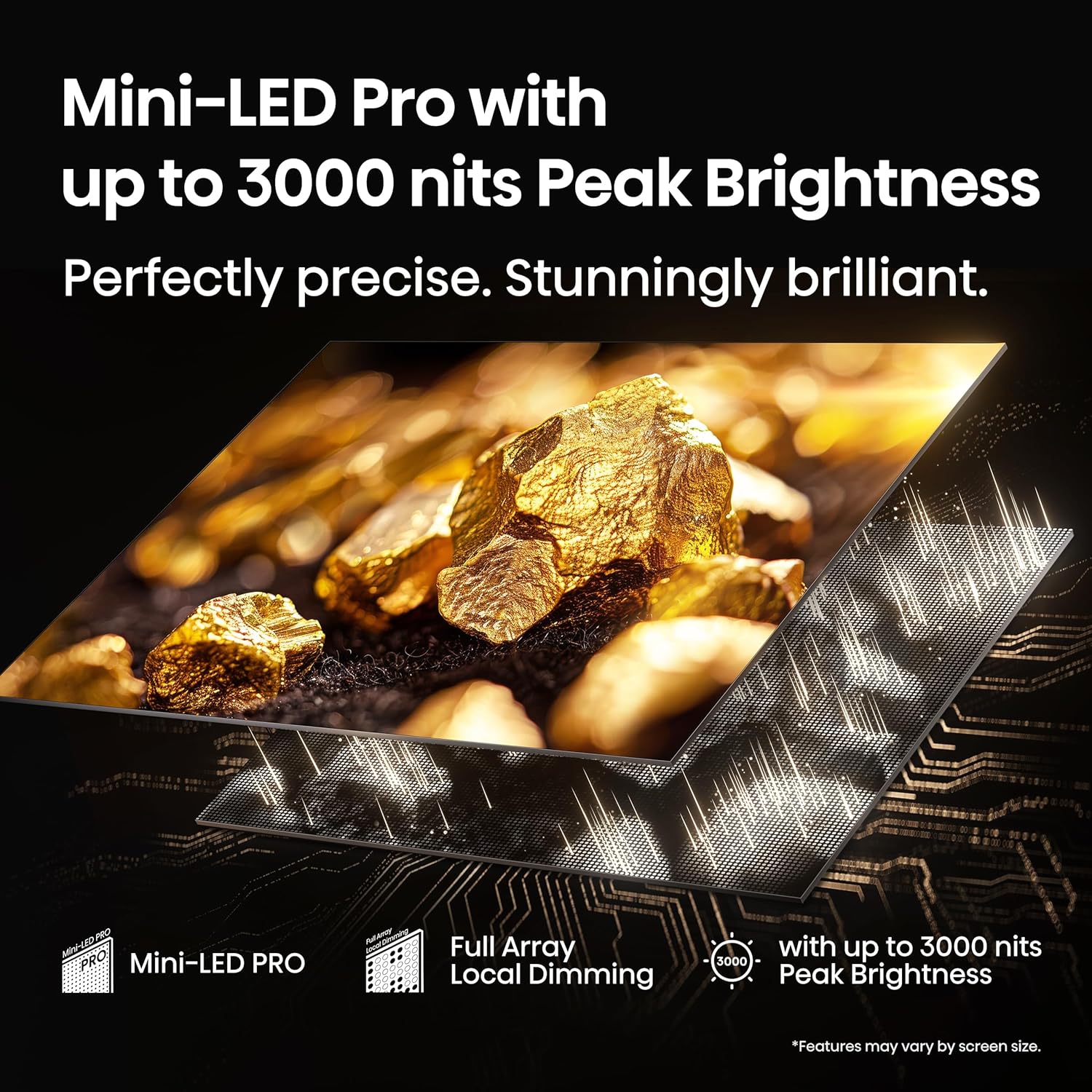 Hisense 55" U7 Mini-LED ULED 4K UHD Best Premium Gaming Google Smart TV (55U75QG, 2025 Model) - QLED, Native 165Hz, VRR 288, Up to 3000 Nits, HDR10+, Dolby Vision IQ · Atmos, IMAX Enhanced, 2.1.2 Ch - Image 4