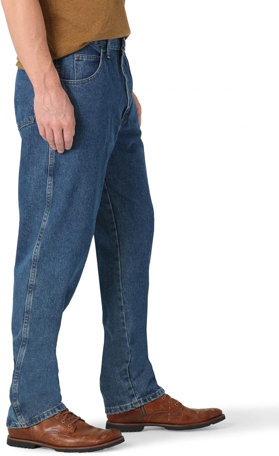 Rustler mens Classic Relaxed Fit Jeans, Dark Stonewash, 32W x 30L US - Image 2