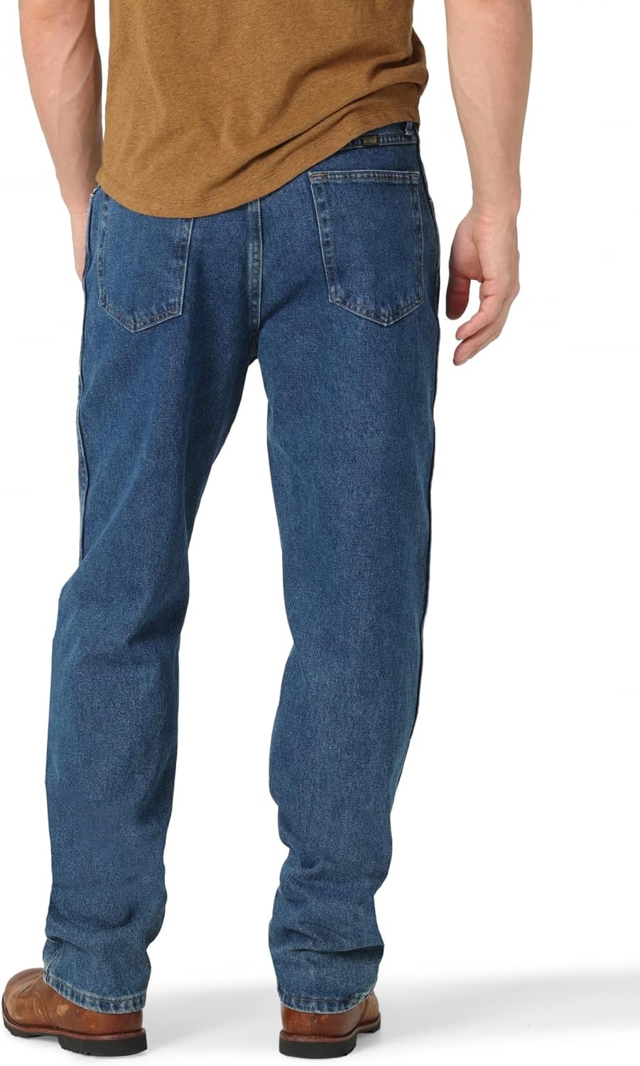 Rustler mens Classic Relaxed Fit Jeans, Dark Stonewash, 32W x 30L US - Image 3
