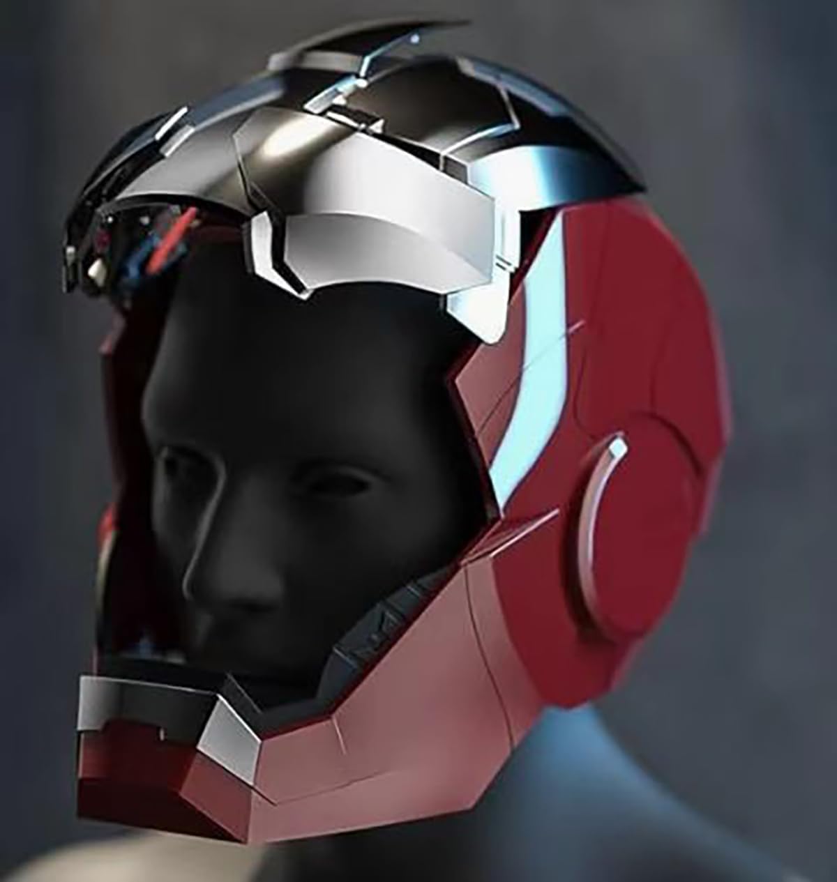 Iron-Man MK 5 Wearable Electronic Helmet: Voice & Remote Controlled, LED Eyes & Sound Effects, Perfect Super Hero Movie Prop and Figure for Adults Collectors- Ideal Gift for Halloween & Christmas - Image 7