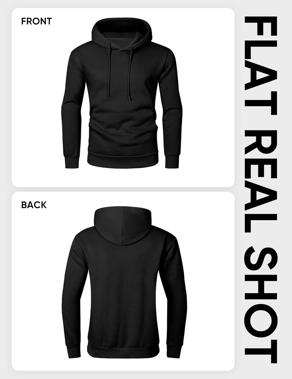 JMIERR Mens Casual Cotton Hooded Collar Drawstring Hoodies Pullover Sweatshirts Casual Long Sleeve Shirts - Image 6