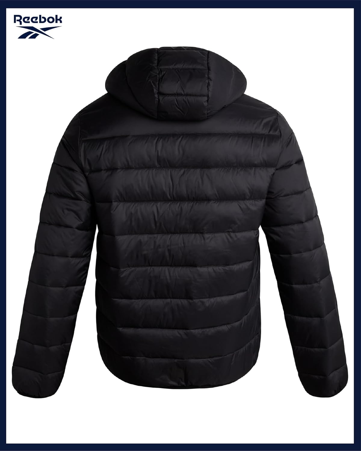 Reebok Mens Puffer Jacket - Lightweight Quilted Glacier Shield Plus Size Puffer Jackets for Men - Insulated Mens Winter Coats - Image 6