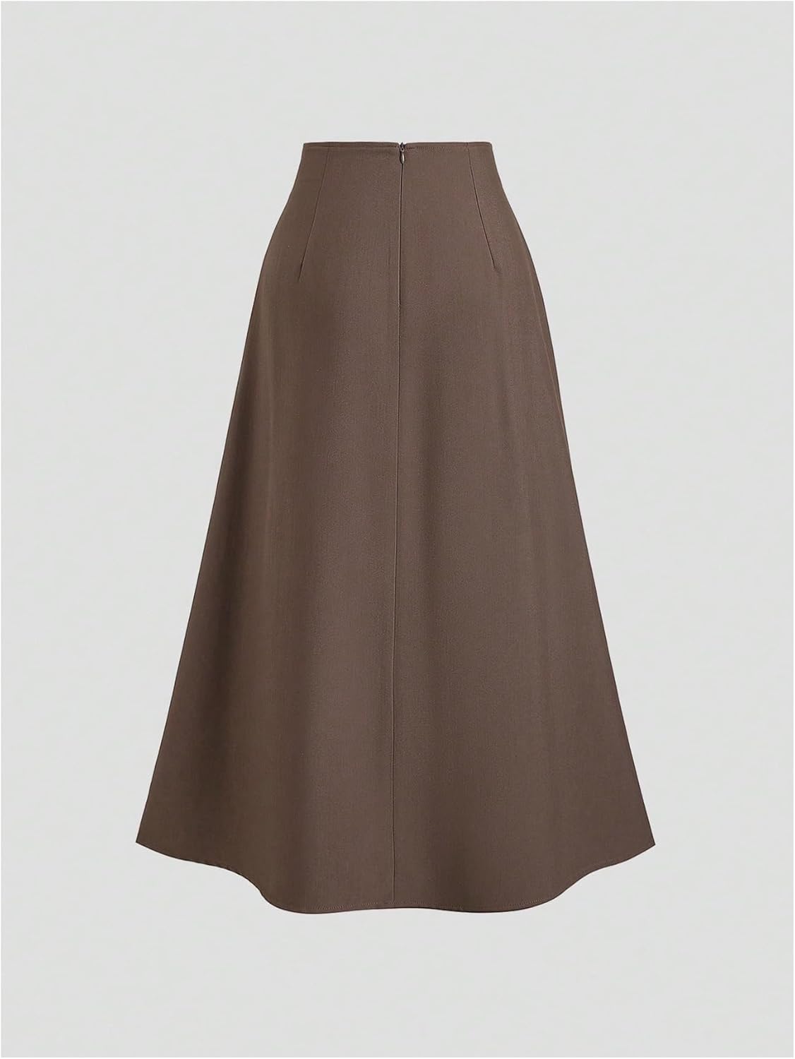 SHENHE Women's Fall High Waisted Elegant Long Skirt A Line Flowy Business Casual Maxi Skirt - Image 2