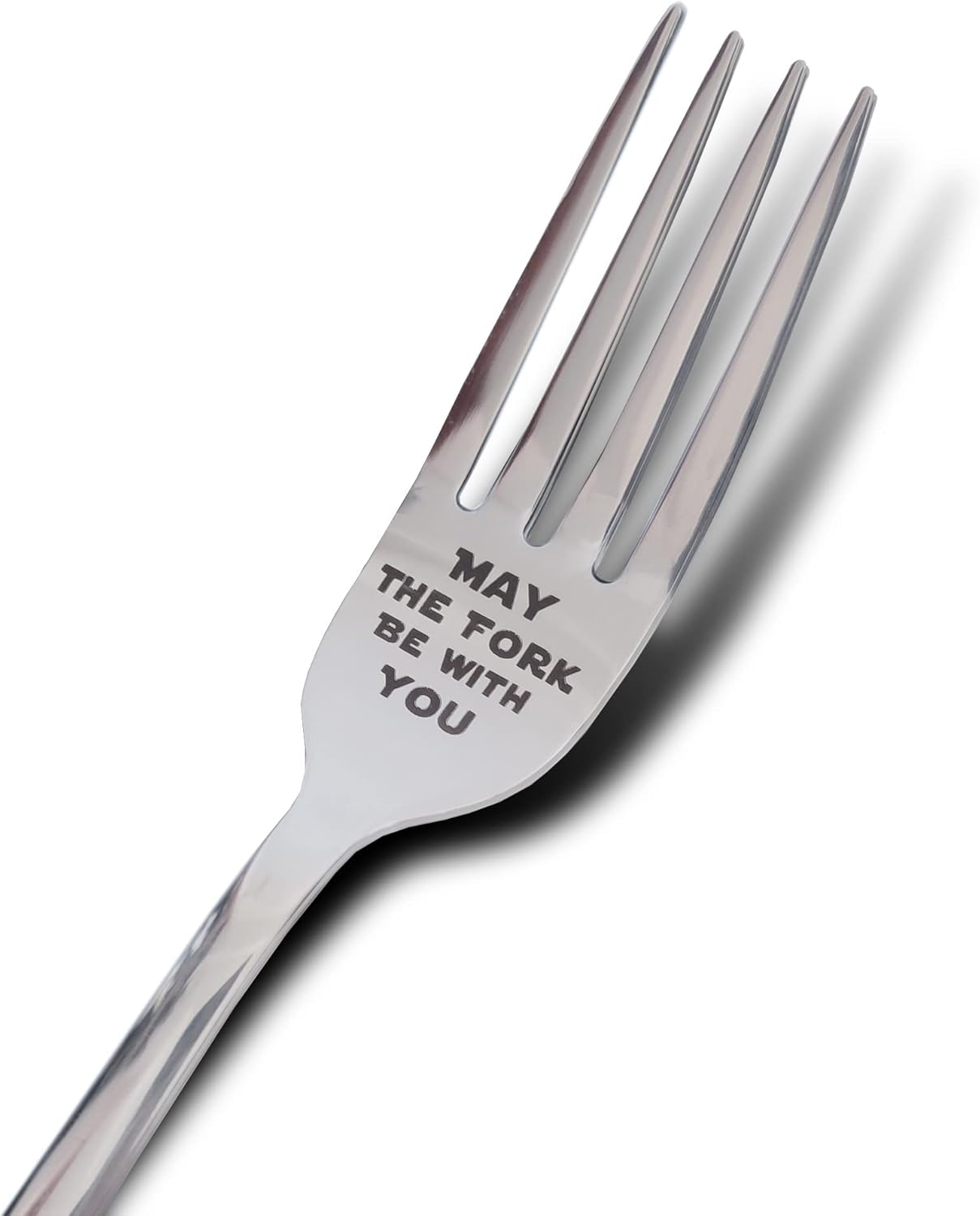May The Fork Be With You Laser Engraved Stainless Steel Fork with Gift Box, Gift For StarWars Fans - Image 2