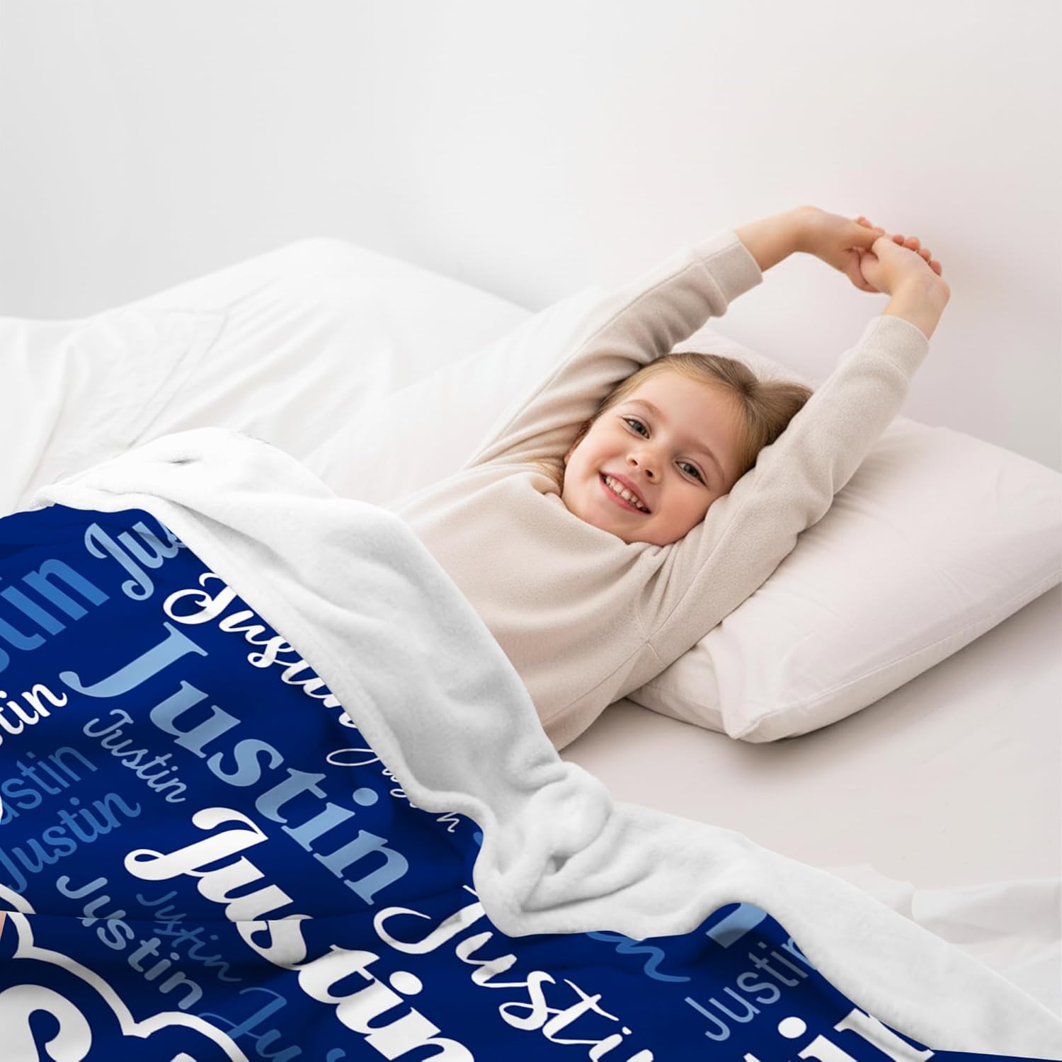 ThermoThrill Personalized Blankets for Kids Custom Blanket with Name for Teen Girls/Boys Customized Christmas Birthday Gifts - Image 2