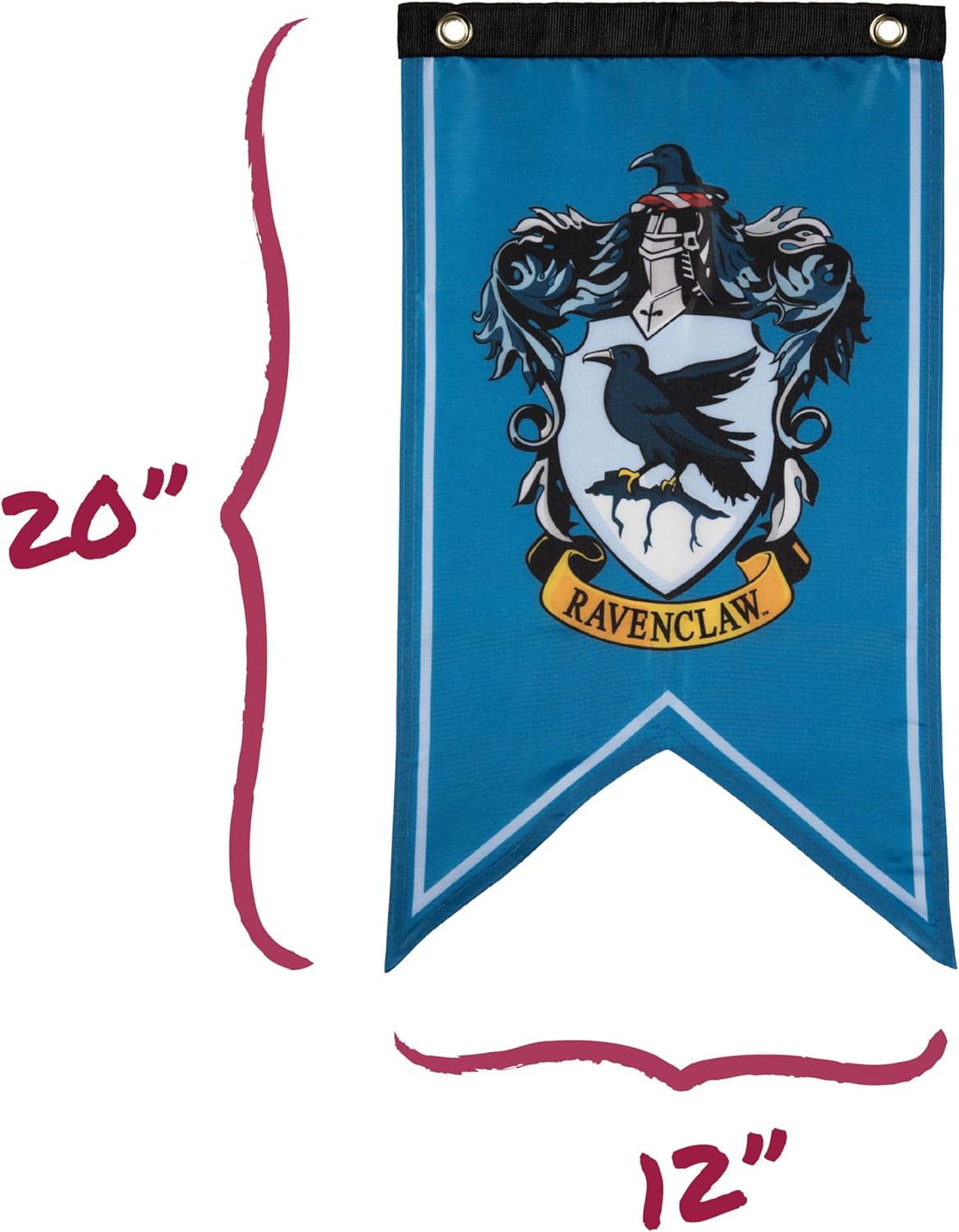 Conquest Journals Harry Potter Wizarding House Banner Flag Set, 12'' x 20'' Polyester Flags, Set of 5 Includes Hogwarts Crest, Gryffindor, Slytherin, Ravenclaw & Hufflepuff Banners, Birthday Party - Image 5