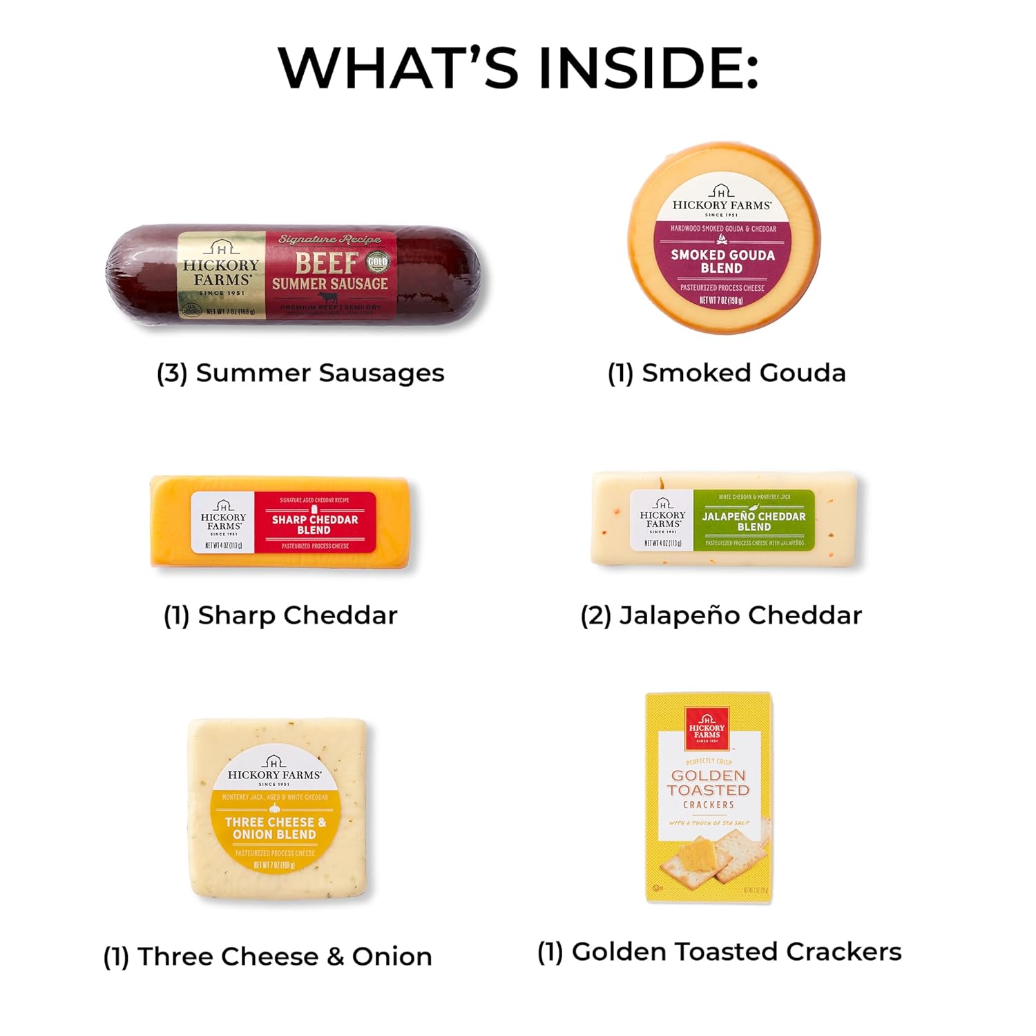 Hickory Farms Signature Beef Meat and Cheese Gift Basket (Large) - Box Set | Charcuterie Board Food | Summer Sausage | Father's Day | Mother's Day | Easter | Christmas | Holiday | Housewarming | Gourmet | Sympathy | Care Package - Image 4
