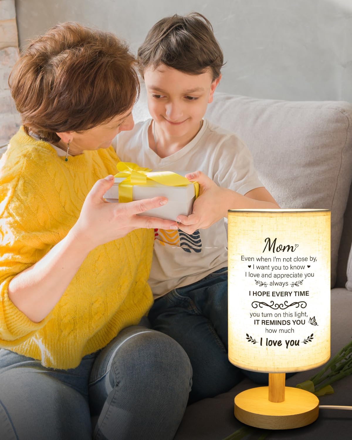 Mom Birthday Gifts from Daughter Son, Christmas Mom Gifts from Daughter Son, Unique Mothers Day Valentine Gifts for Mother, Beautiful Mother Lamp Gifts for Home Decoration - Image 7