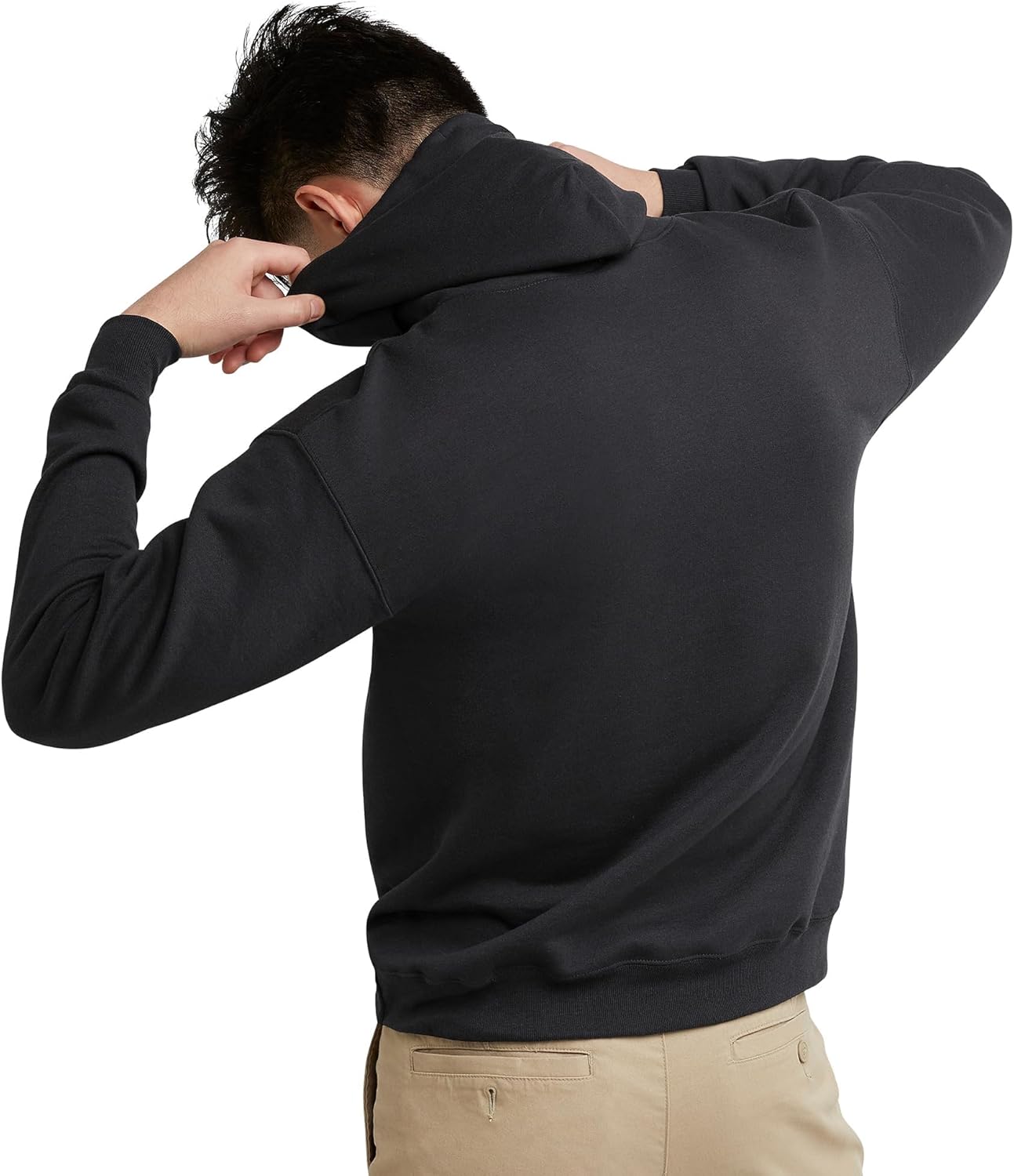 Hanes EcoSmart Hoodie, Midweight Fleece, Pullover Hooded Sweatshirt for Men - Image 2