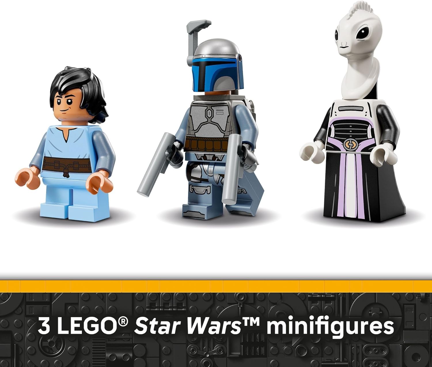 LEGO Star Wars: Attack of The Clones Jango Fett's Starship Building Toy - Pretend Play Set for Boys & Girls, Ages 9+ - Collectible Model Kit & Kids Room Decor - Gift for Birthdays - 75433 - Image 5