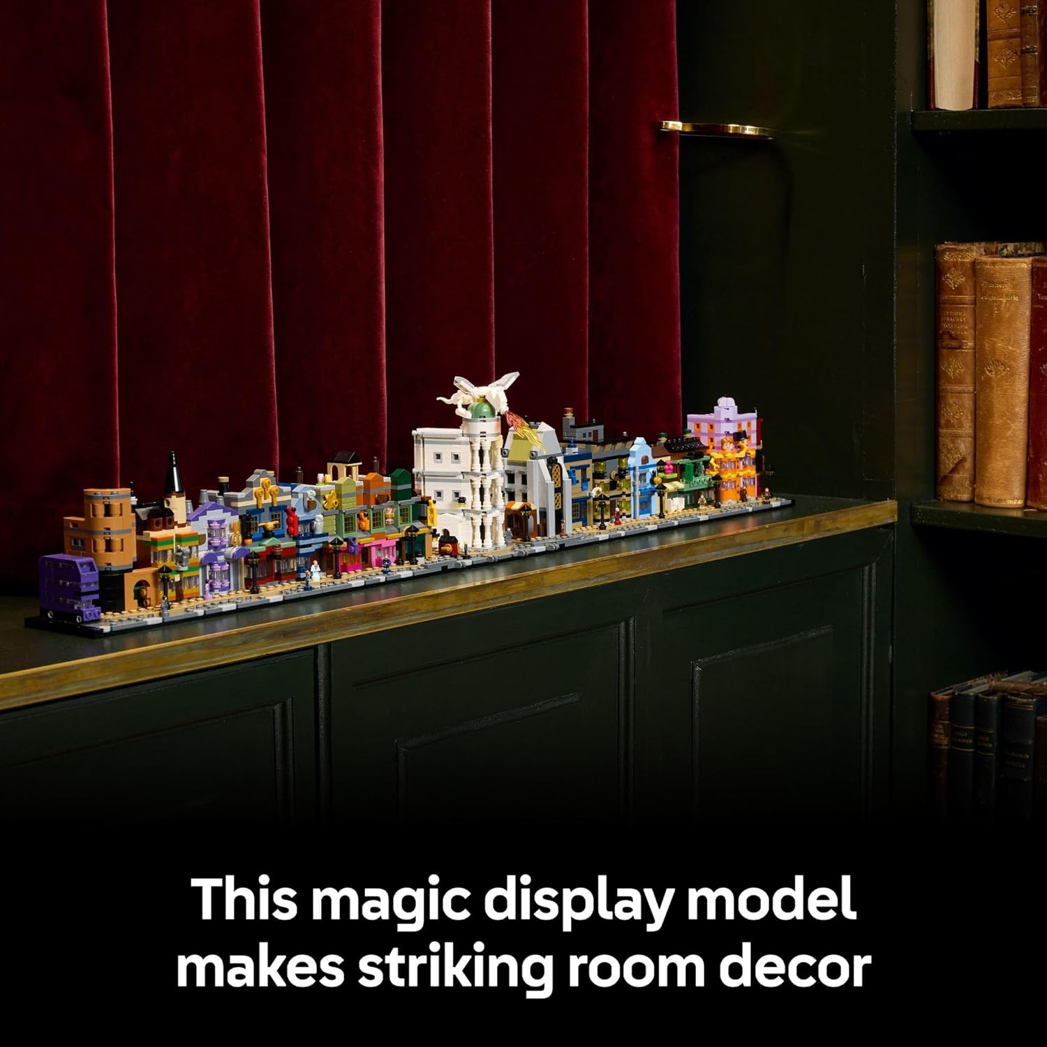 LEGO Harry Potter Diagon Alley Wizarding Shops Building Set for Adults - Collectible Kit for Harry Potter Fans with 12 Microfigures - Gift for Christmas - 76444 - Image 6