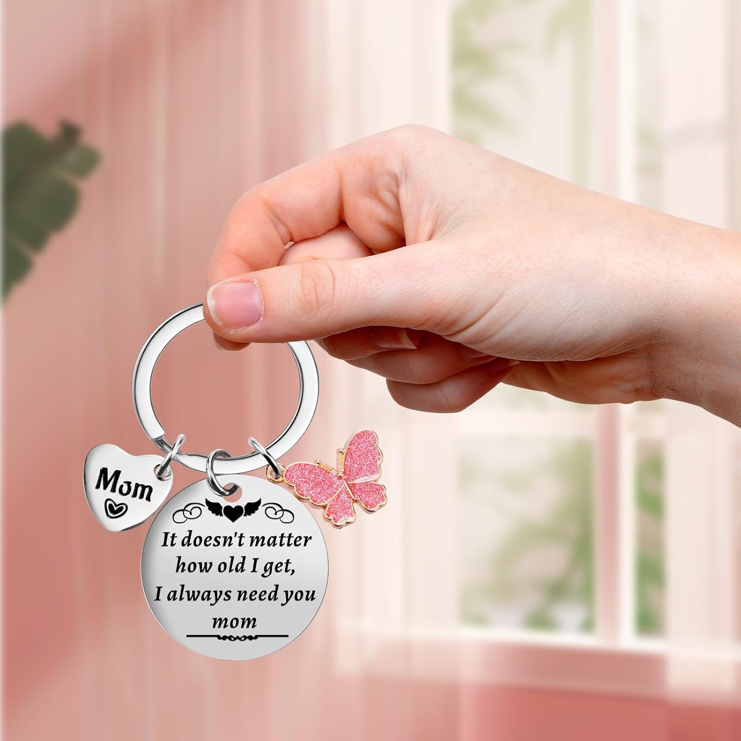 Christmas Small Gifts for Mom from Daughter Son,Funny Birthday Mom Gifts for Wife from Husband, Stocking Stuffers Secret Santa Gift Ideas Keychain for Cool Mother Mama Grandma Women Her - Image 5