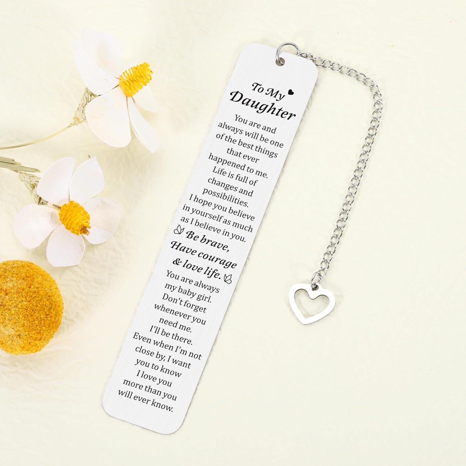 Stocking Stuffers for Teen Girls 16-18 Daughter Gifts, Christmas Gifts for Daughters Adult, Daughter Gifts from Mom, Birthday Gifts for Daughter Adult, Daughter Bookmark, Daughter Inspirational Gifts - Image 8