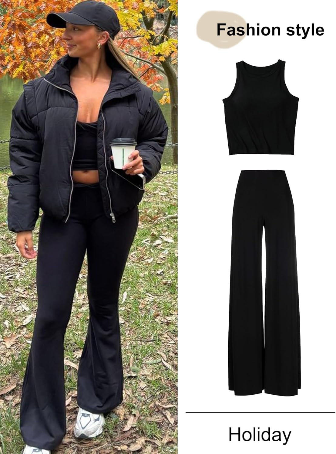 Gihuo Women’s Winter Cropped Puffer Jacket Coat Short Warm Quilted Jacket 2025 - Image 5