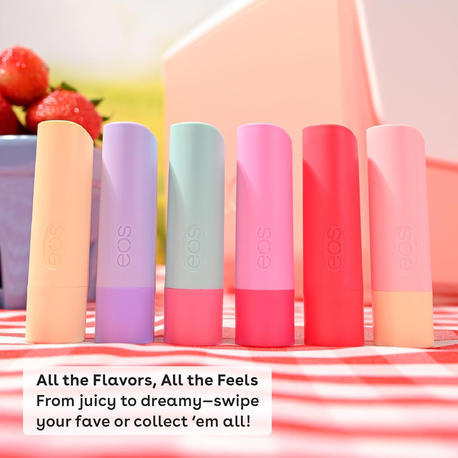 eos Natural Shea Lip Balm- Birthday Cake, All-Day Moisture Lip Care Products, 0.14 oz - Image 6
