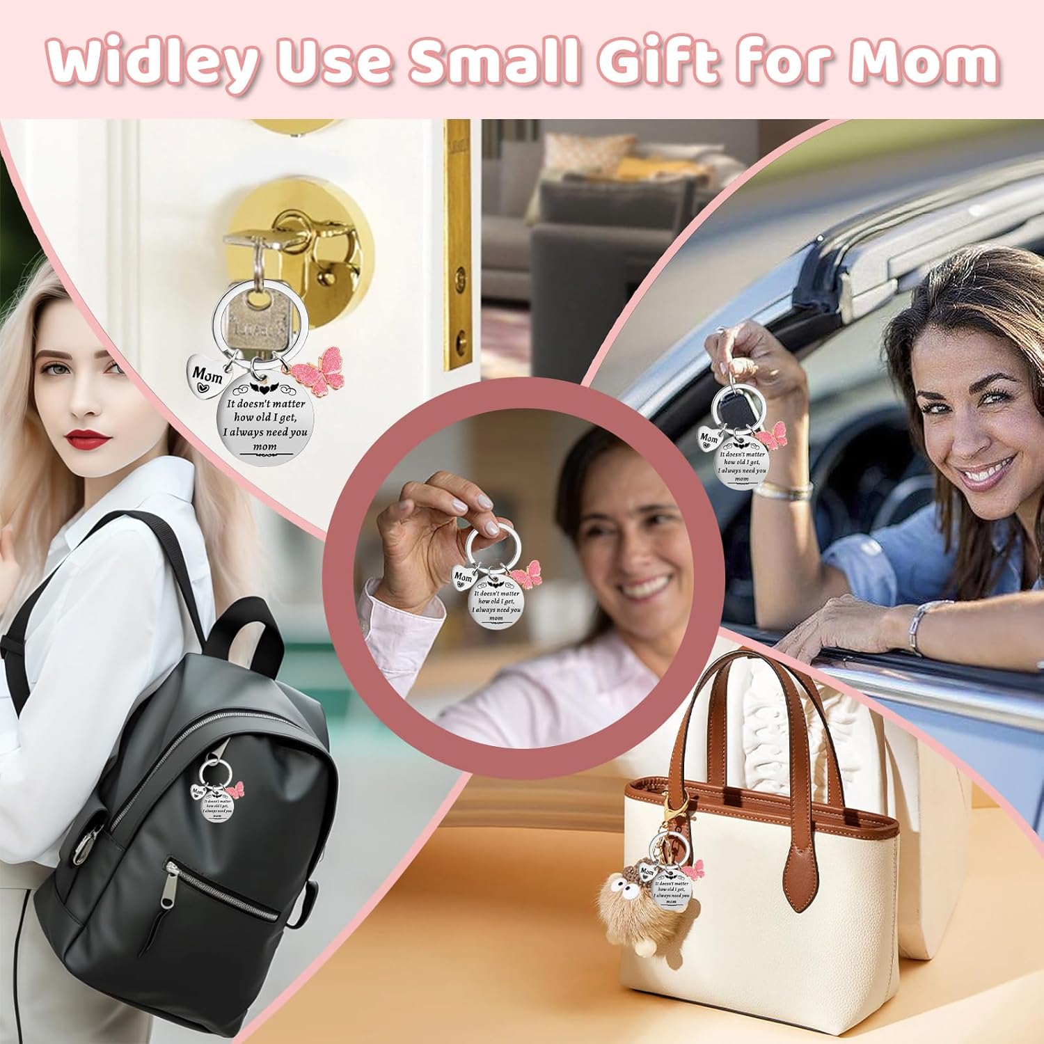 Christmas Small Gifts for Mom from Daughter Son,Funny Birthday Mom Gifts for Wife from Husband, Stocking Stuffers Secret Santa Gift Ideas Keychain for Cool Mother Mama Grandma Women Her - Image 6