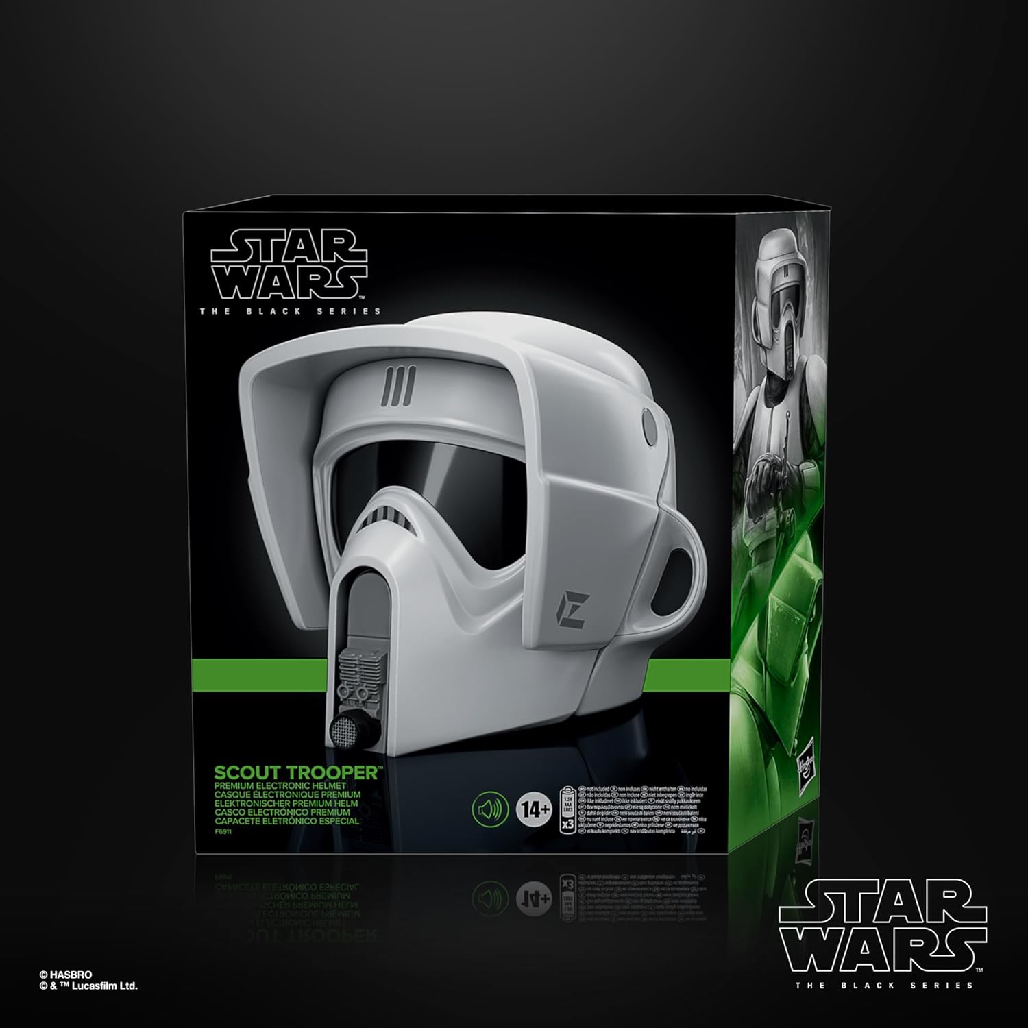 STAR WARS The Black Series Scout Trooper Premium Electronic Helmet with Sound Effects, Return of the Jedi Adult Roleplay Item - Image 2