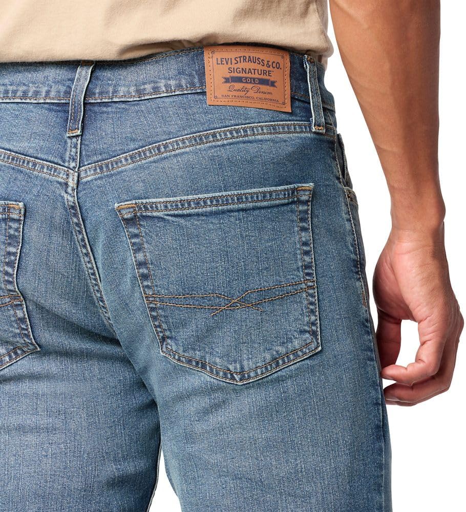 Levi Strauss Signature Gold Men's Slim Fit Jeans - Image 5