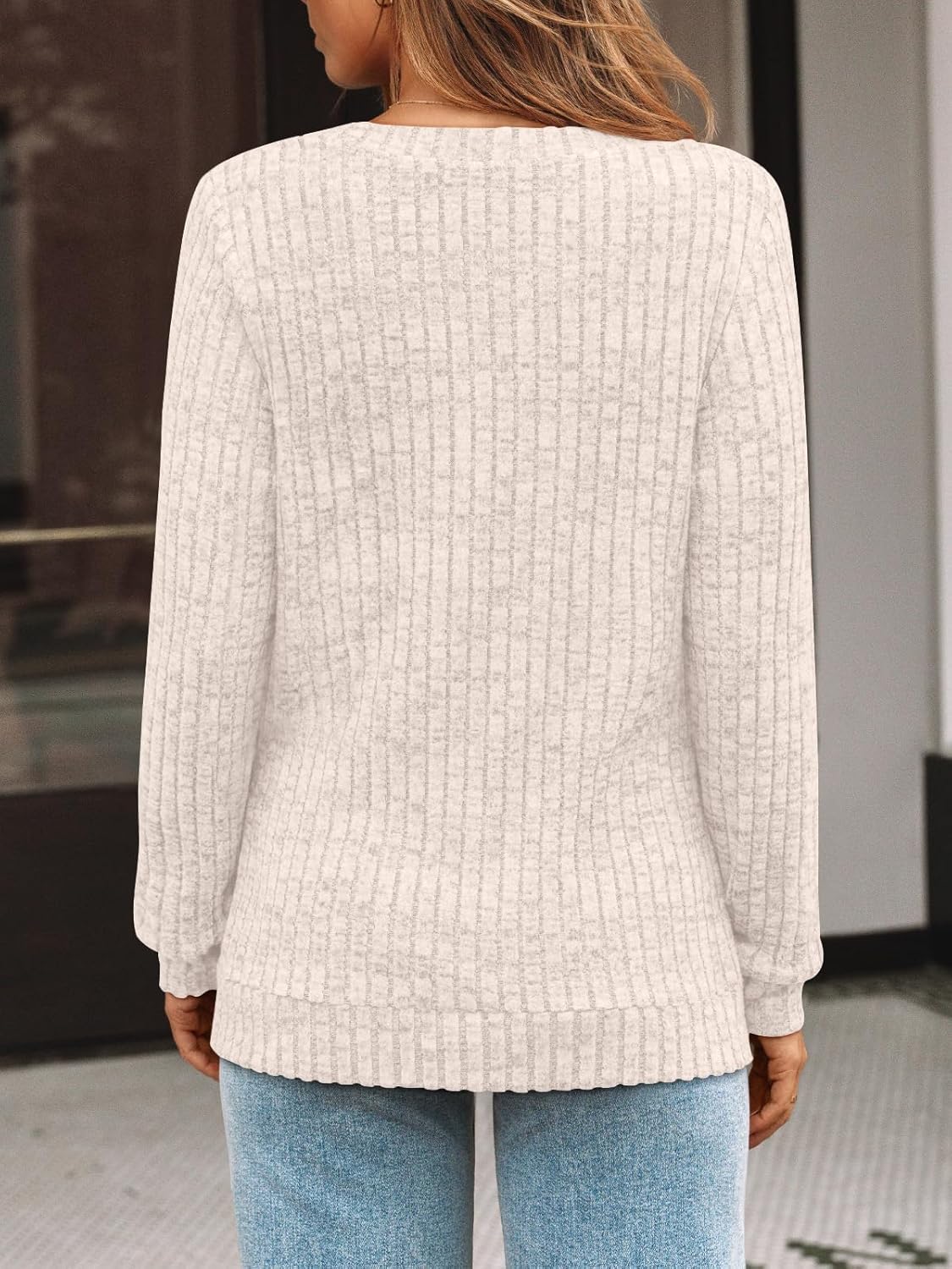 AUTOMET Womens V Neck Long Sleeve Shirt Fall Fashion Tops Tunic Dressy Casual Sweater Clothes Cute Trendy Work Outfits 2025 - Image 4