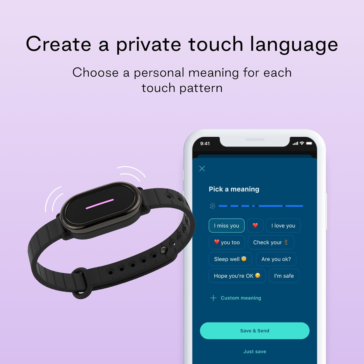 BOND TOUCH 4 - Long Distance Relationship Bracelets for Couples (Set of 2) - Feel Each Other's Touch Across Any Distance | Long Distance Relationship Gift for Couples | Matching Couple Bracelets - Image 3
