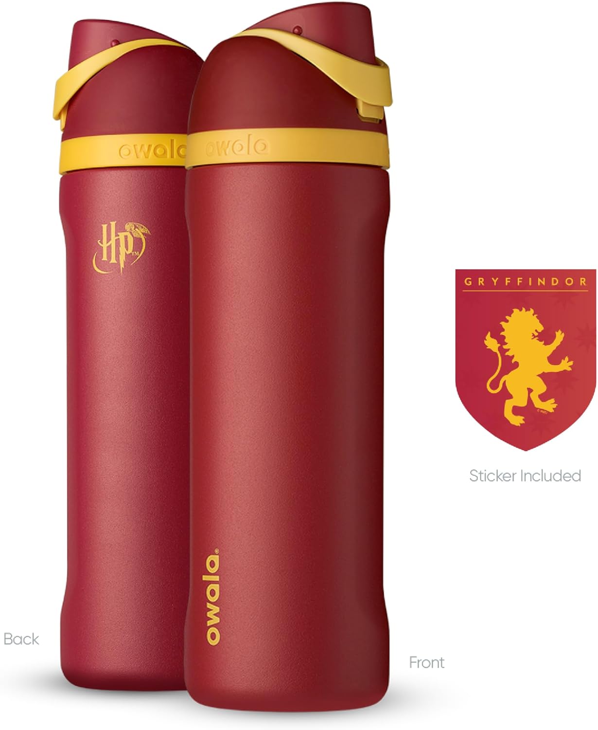 Owala Harry Potter FreeSip Insulated Stainless Steel Water Bottle with Straw, BPA-Free Sports Water Bottle, Great for Travel, 24 Oz, Gryffindor - Image 5