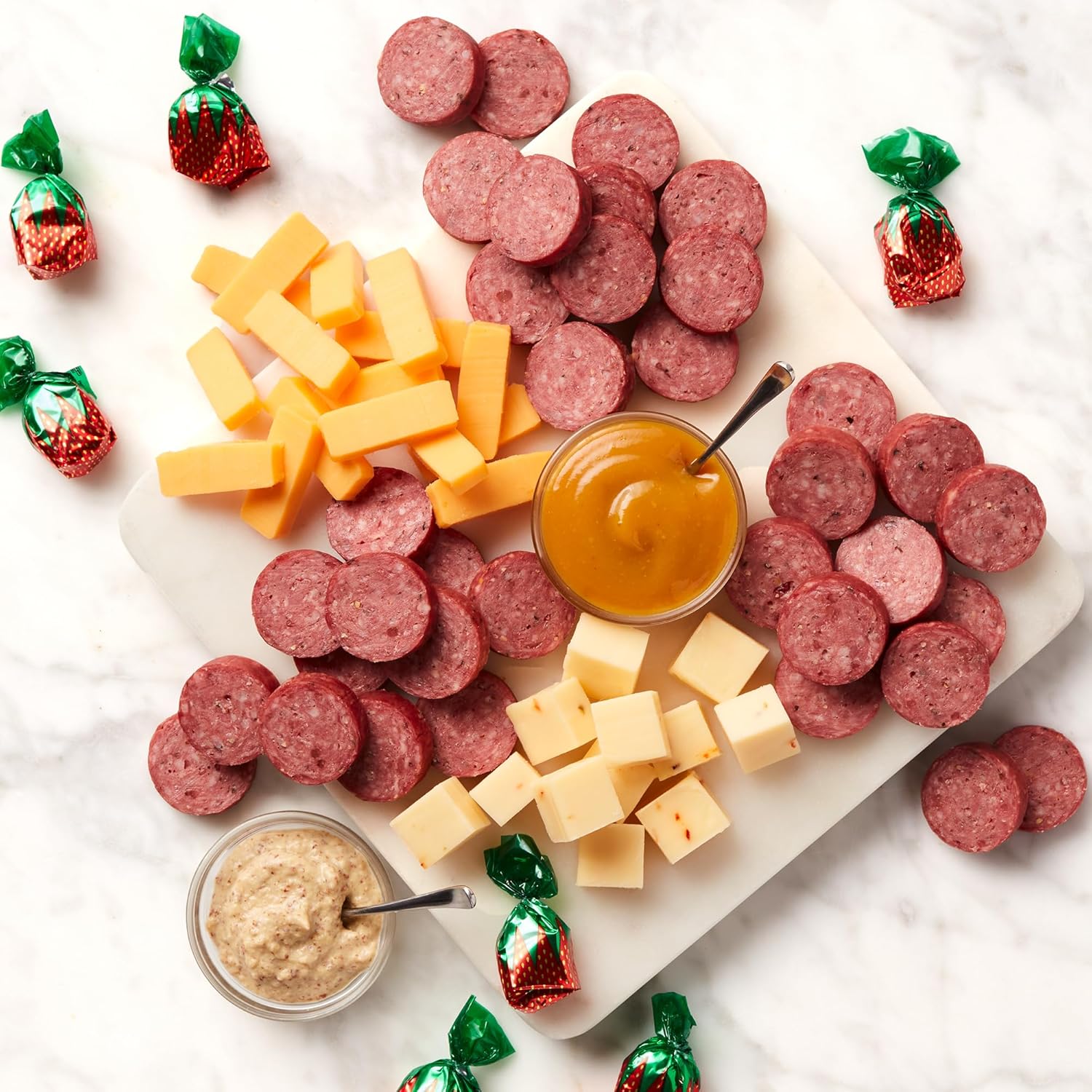 Hickory Farms Savory & Sweet Farmhouse Meat and Cheese Gift Basket (Small) - Box Set | Charcuterie Board Food | Summer Sausage | Father's Day | Mother's Day | Easter | Christmas | Holiday | Housewarming | Gourmet | Sympathy | Care Package - Image 5
