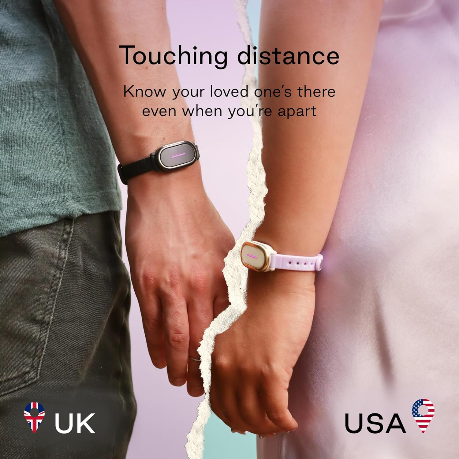 BOND TOUCH 4 - Long Distance Relationship Bracelets for Couples (Set of 2) - Feel Each Other's Touch Across Any Distance | Long Distance Relationship Gift for Couples | Matching Couple Bracelets - Image 5