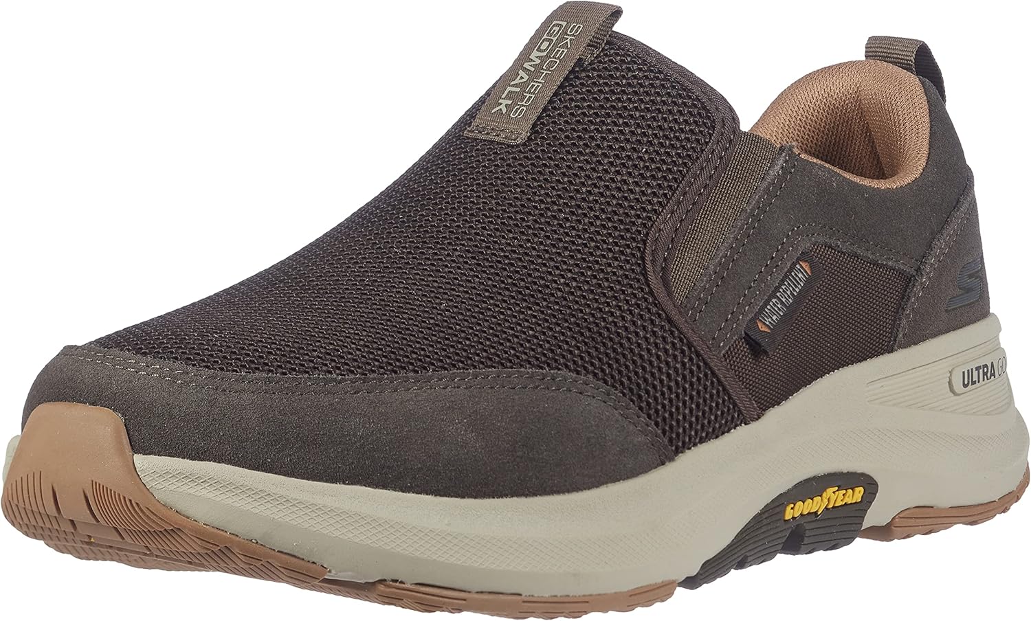 Skechers Mens Go Walk Outdoor - Athletic Slip-on Trail Hiking Shoes with Air Cooled Memory Foam
