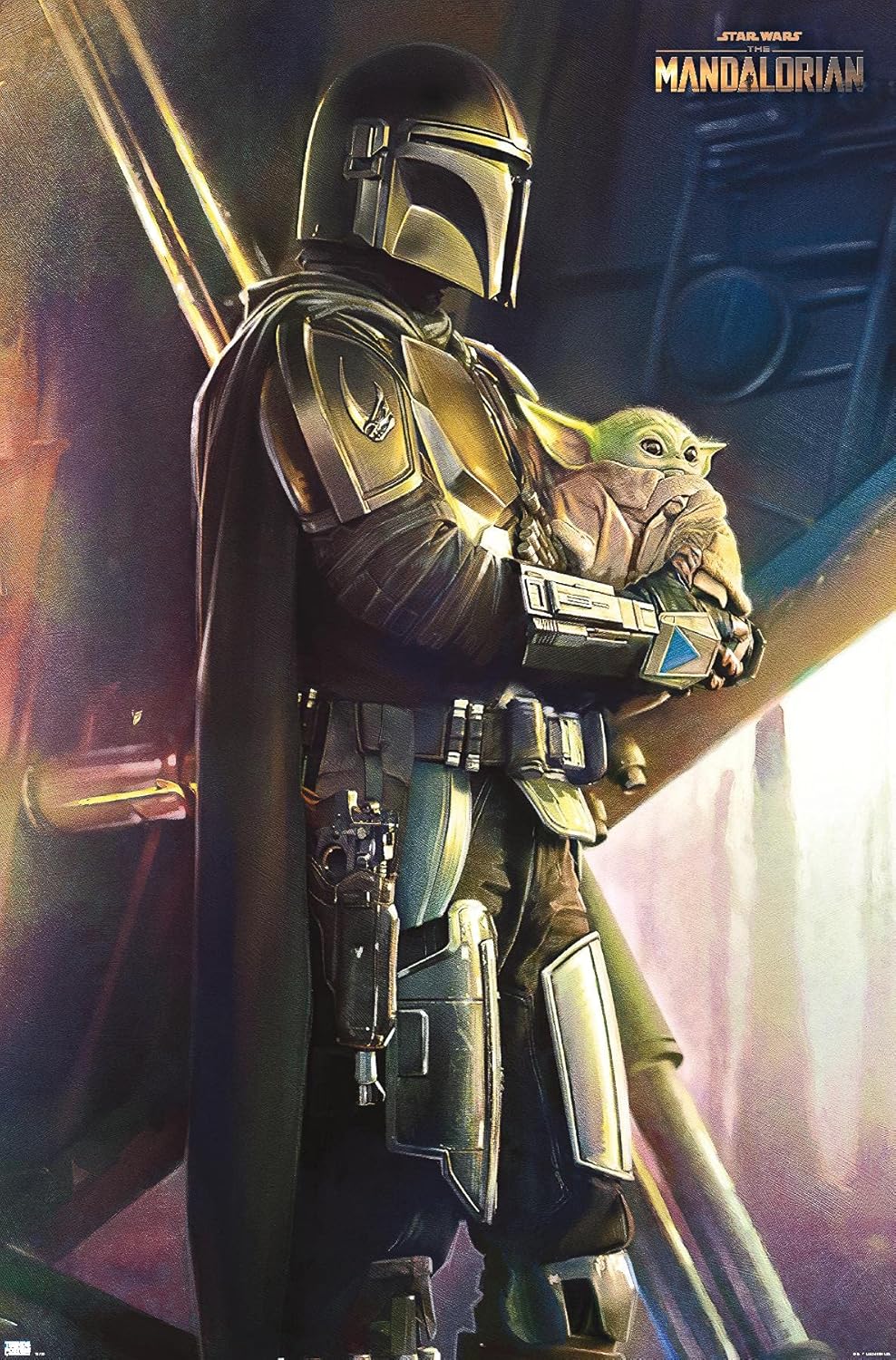 Trends International Star Wars: The Mandalorian - Held Wall Poster, 22.375" x 34", Unframed Version