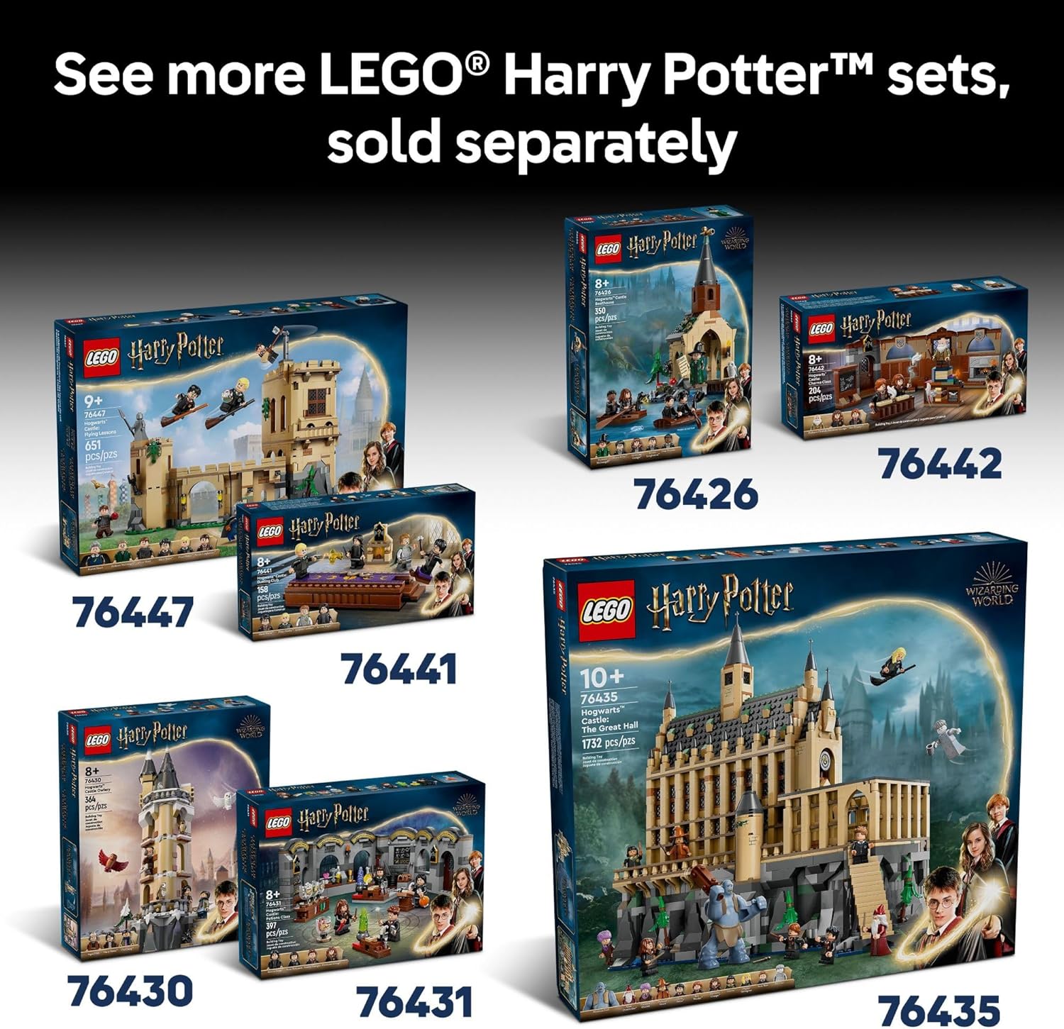 LEGO Harry Potter Diagon Alley Wizarding Shops Building Set for Adults - Collectible Kit for Harry Potter Fans with 12 Microfigures - Gift for Christmas - 76444 - Image 7