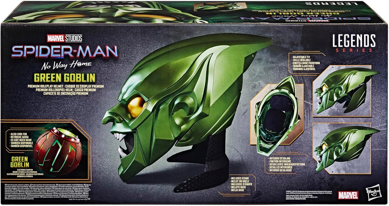 Marvel Legends Series Green Goblin Premium Roleplay Helmet, Spider-Man: No Way Home Adult Collectible Roleplay Gear - Image 10