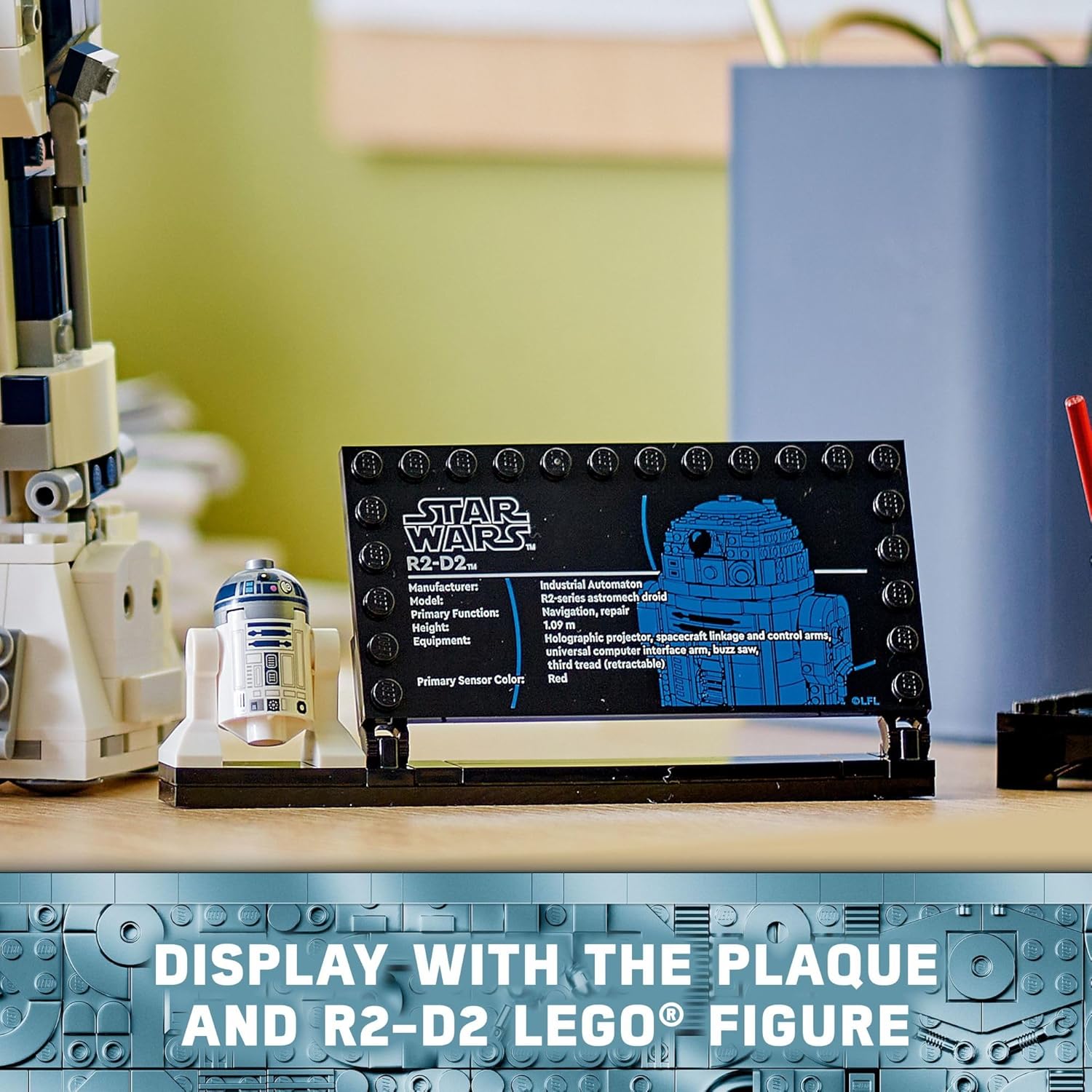 LEGO Star Wars R2-D2 Building Toy Set - Play or Display Star Wars Toy for Boys & Girls, Ages 10+ - Gift Ideas for Kids & Fans - Includes 25th Anniversary Darth Malak Minifigure - 75379 - Image 5