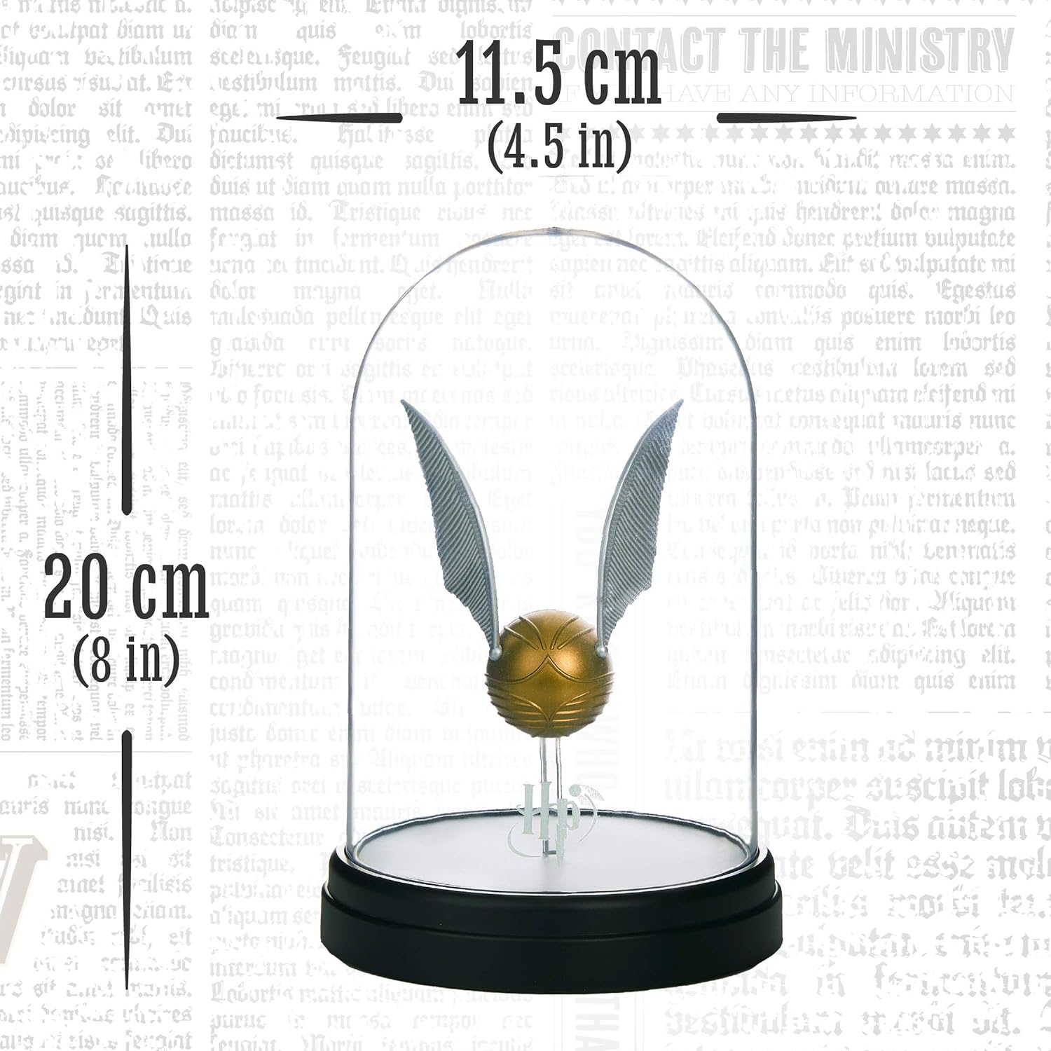 Harry Potter Levitating Golden Snitch Light, Touch Activated Desk Lamp Accessories, Officially Licensed Harry Potter Decor Gifts & Collectibles - Image 5