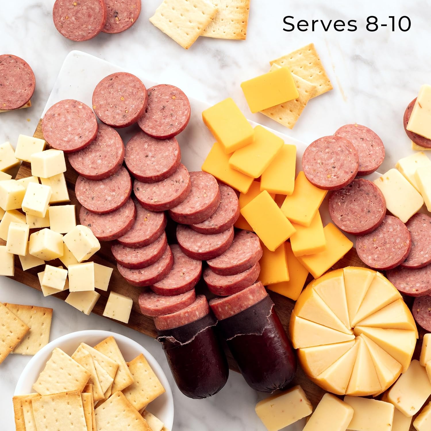 Hickory Farms Signature Beef Meat and Cheese Gift Basket (Large) - Box Set | Charcuterie Board Food | Summer Sausage | Father's Day | Mother's Day | Easter | Christmas | Holiday | Housewarming | Gourmet | Sympathy | Care Package - Image 5
