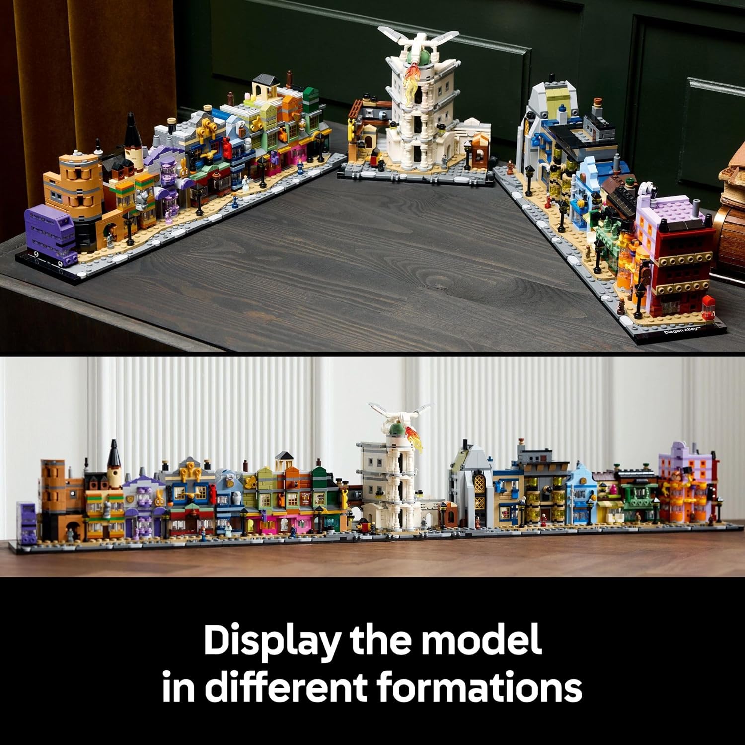 LEGO Harry Potter Diagon Alley Wizarding Shops Building Set for Adults - Collectible Kit for Harry Potter Fans with 12 Microfigures - Gift for Christmas - 76444 - Image 4