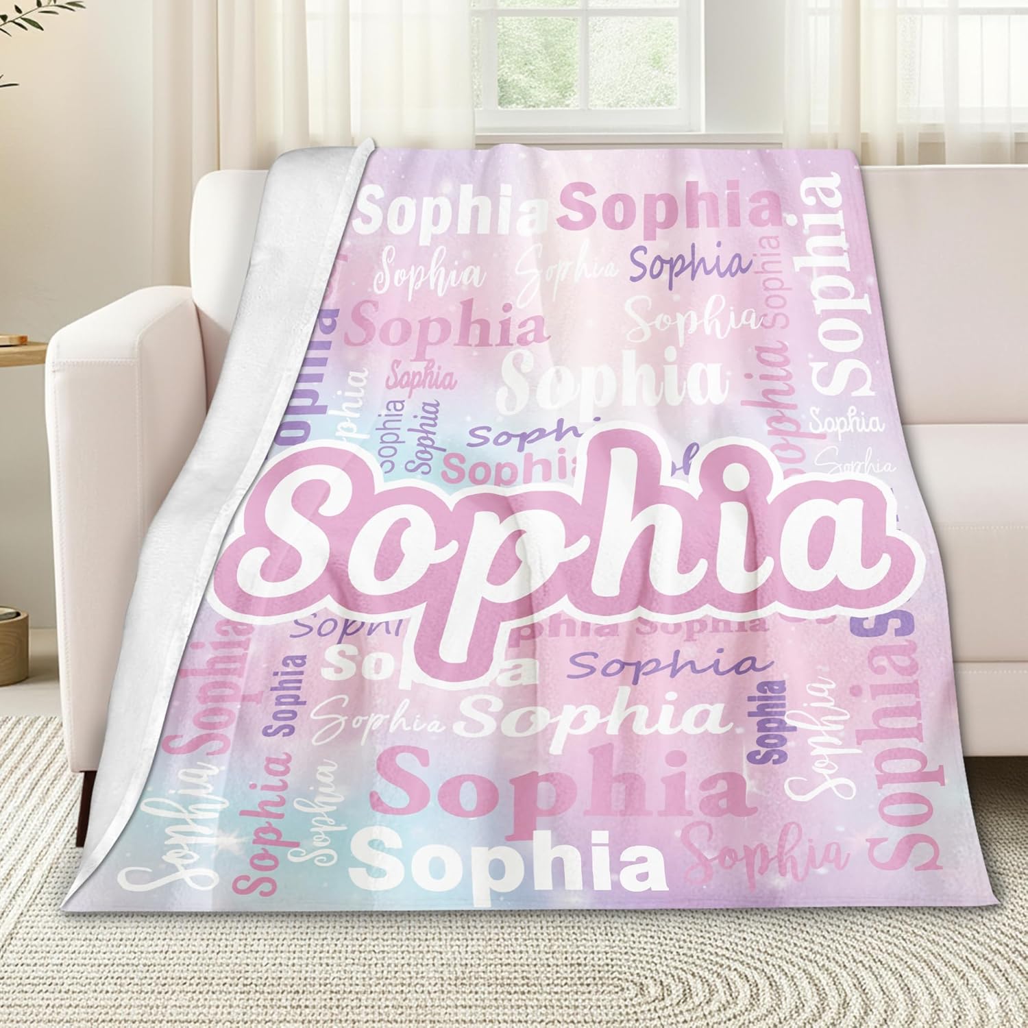 ThermoThrill Personalized Blankets for Kids Gifts for Teen Girls Custom Blanket and Throws Flannel Customized Christmas Birthday Gifts - Image 3
