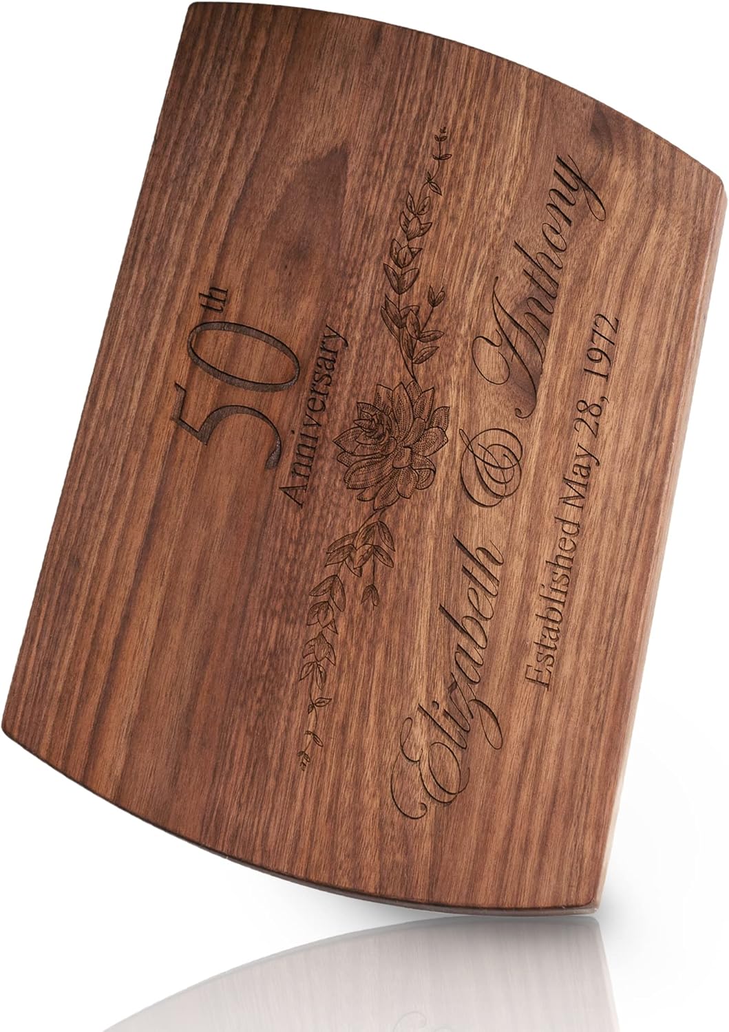 Personalized Cutting Board - 4 Sizes Engraved Charcuterie Board- Anniversary or Christmas Gift, Anniversary Present for Parents Laser Engraved Custom Unique Keepsake - Image 2