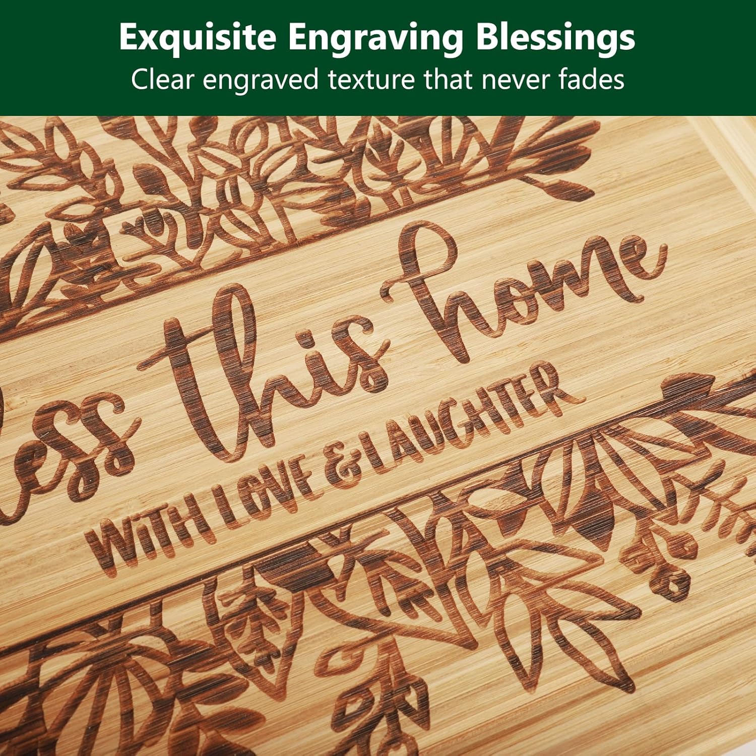 House Warming Gifts New Home, Engraved Cutting Board Housewarming Gifts, New Home Gift Ideas for New Homeowner, New House Gifts for Women Men Couple Neighbor Friend Family - Bless This Home - Image 4