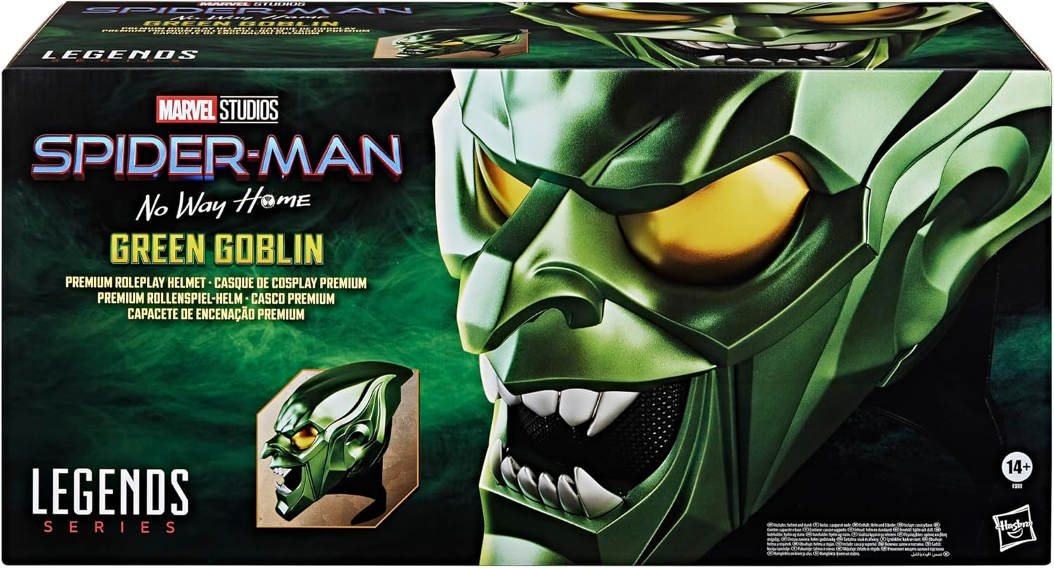 Marvel Legends Series Green Goblin Premium Roleplay Helmet, Spider-Man: No Way Home Adult Collectible Roleplay Gear - Image 3