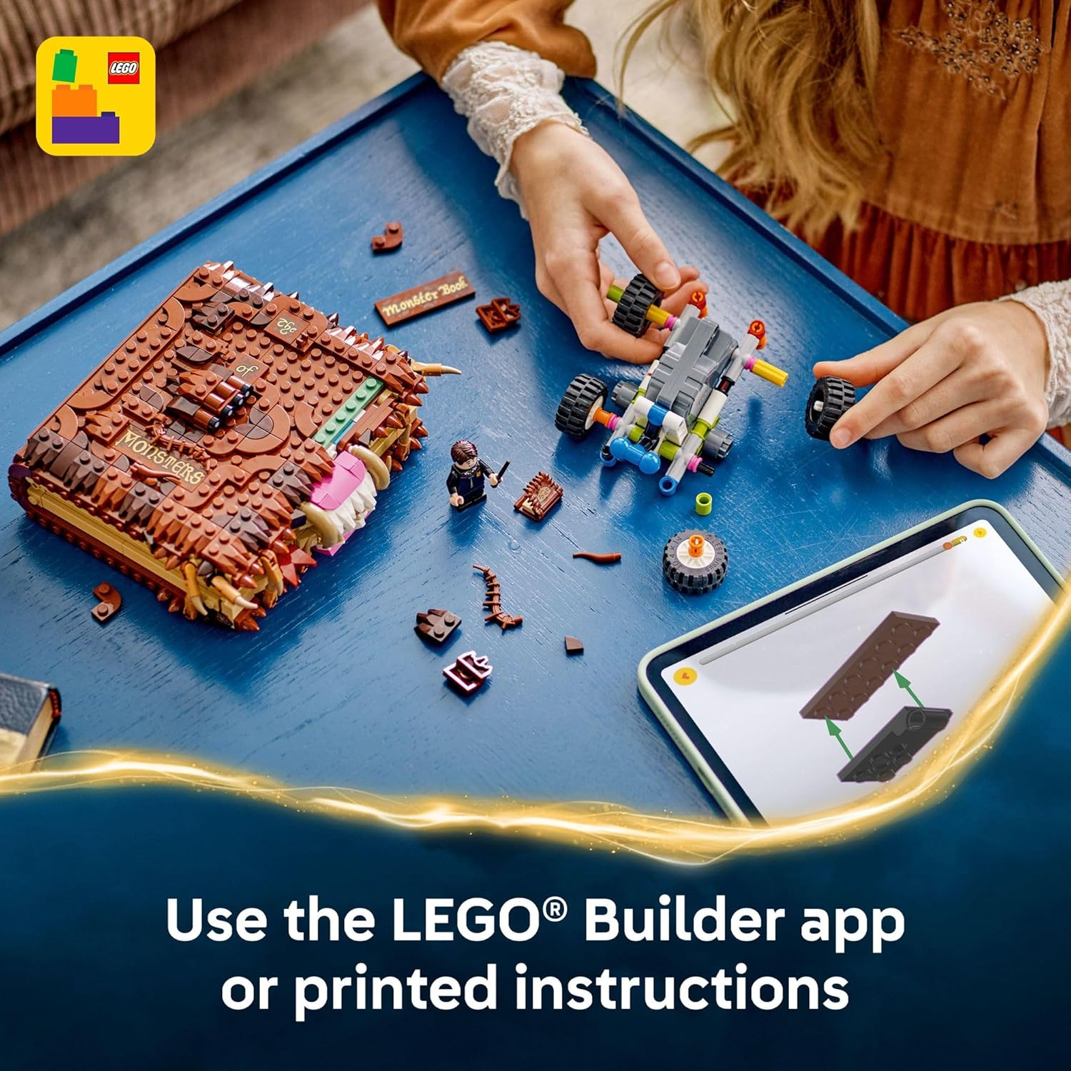 LEGO Harry Potter Chomping Monster Book of Monsters Kids Toy - Pretend Play Set for Boys and Girls, Ages 9+ - Collectible Neville Longbottom Minifigure- Gift Idea for Birthdays and Book Lovers - 76449 - Image 6