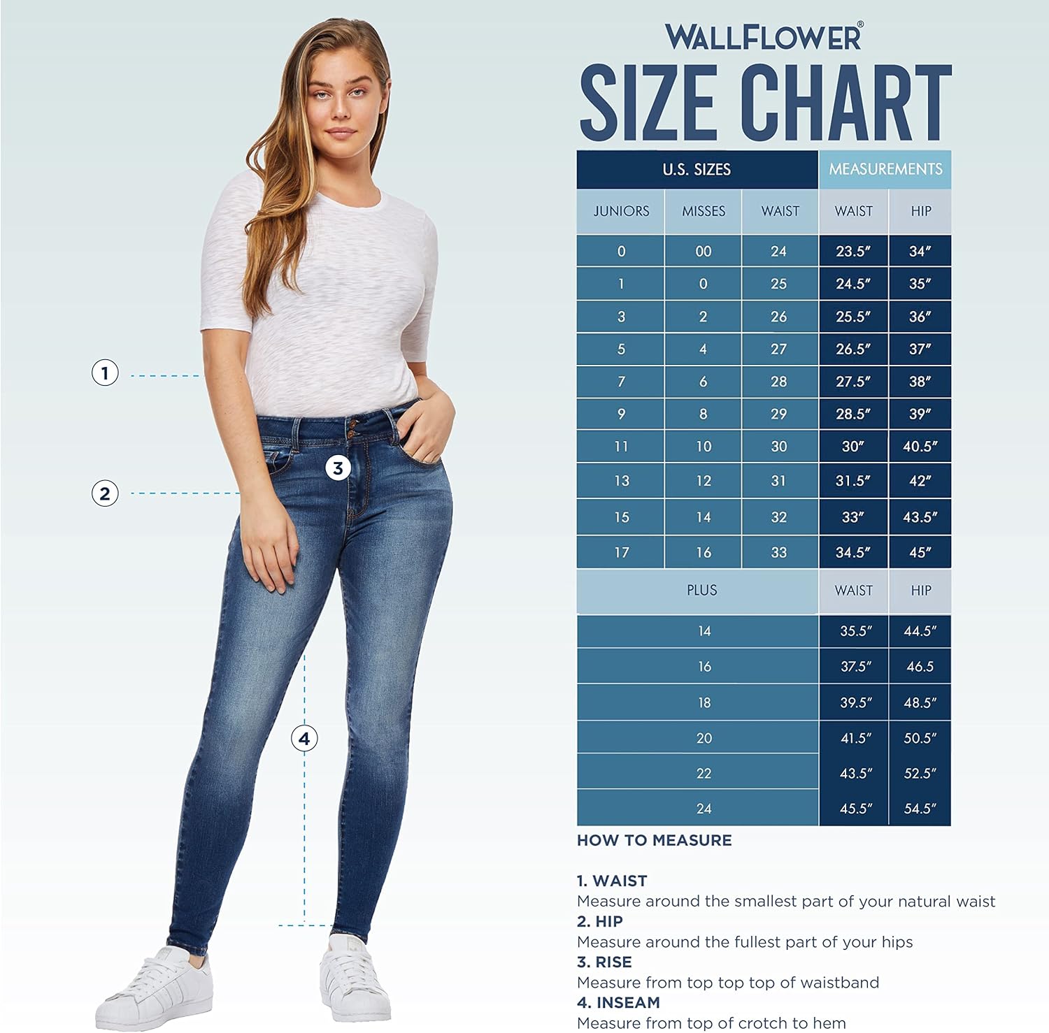 WallFlower Luscious Curvy Bootcut Jeans for Women, Mid-Rise Insta Stretch Denim, Size-Inclusive Juniors Jeans, Sizes 0 to 24 - Image 5