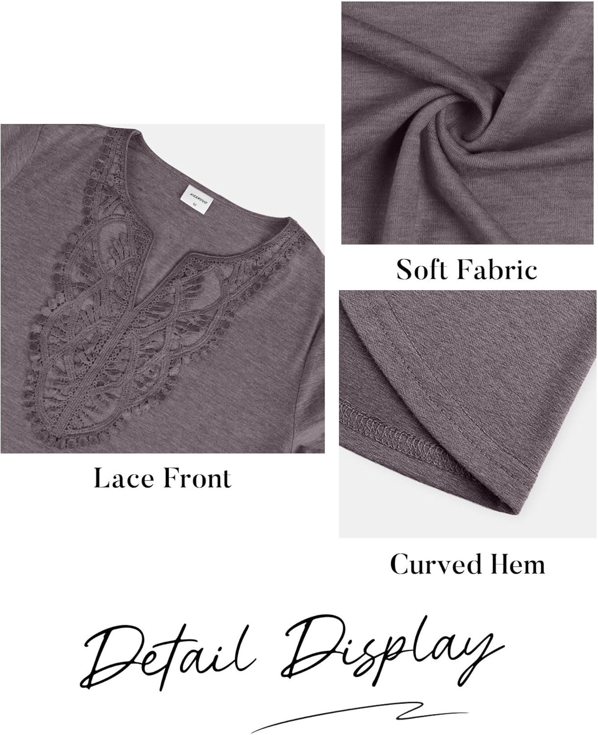 XIEERDUO Boho Tops for Women Blouses Dressy Casual V Neck Long Sleeve Shirts Fall Outfits Trendy Vacation Clothes - Image 6