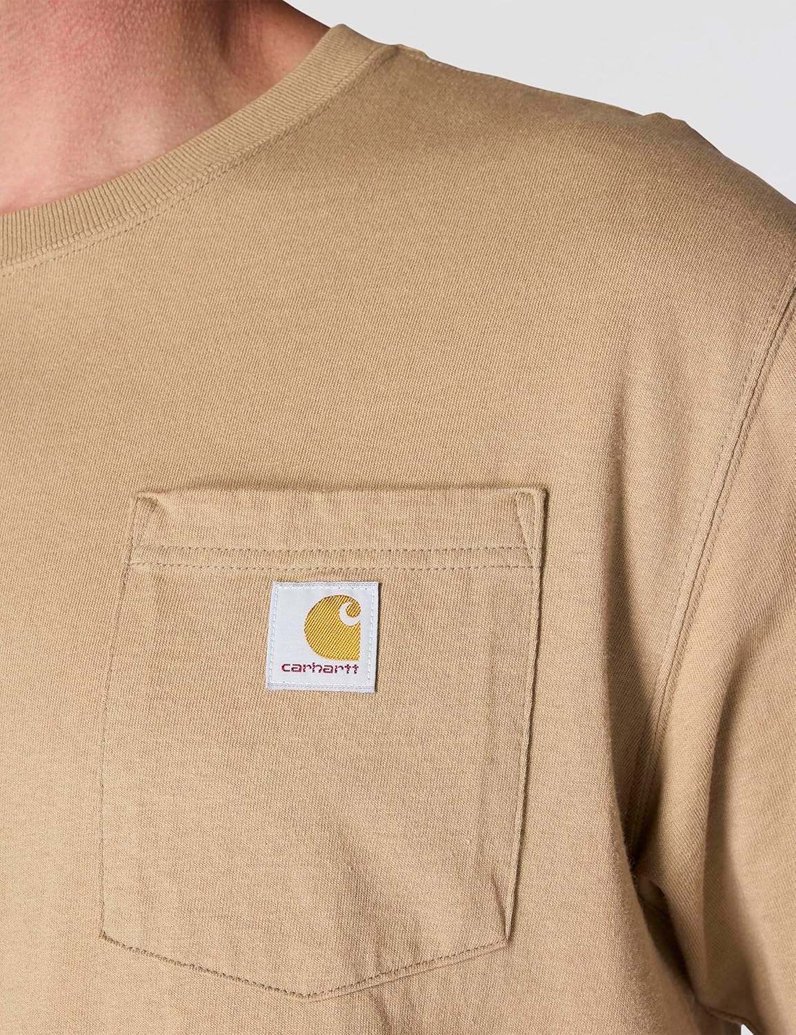 Carhartt Mens Loose Fit Heavyweight Short-Sleeve Pocket T-Shirt (Also Available in Big & Tall) - Image 5