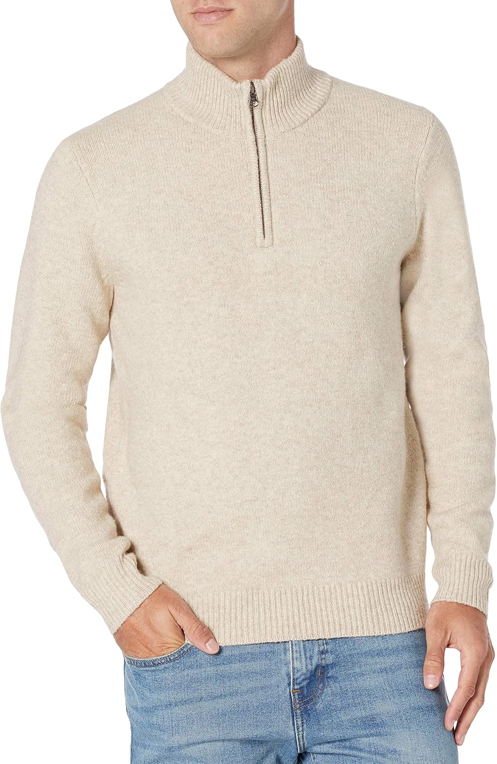 Amazon Essentials Men's Long-Sleeve Soft Touch Quarter-Zip Sweater - Image 2